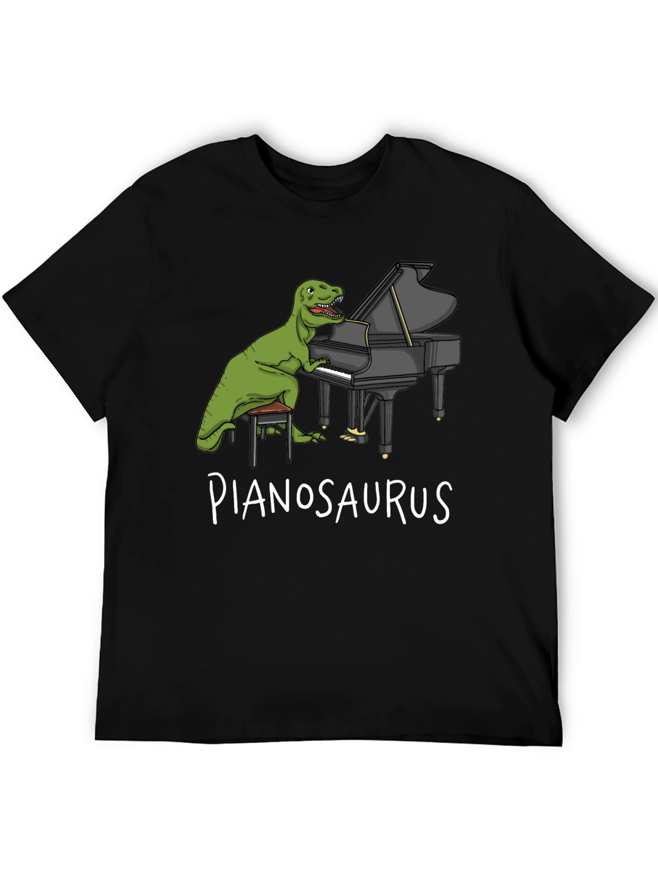 Pianosaurus T-Shirt: Dinosaur Playing Piano