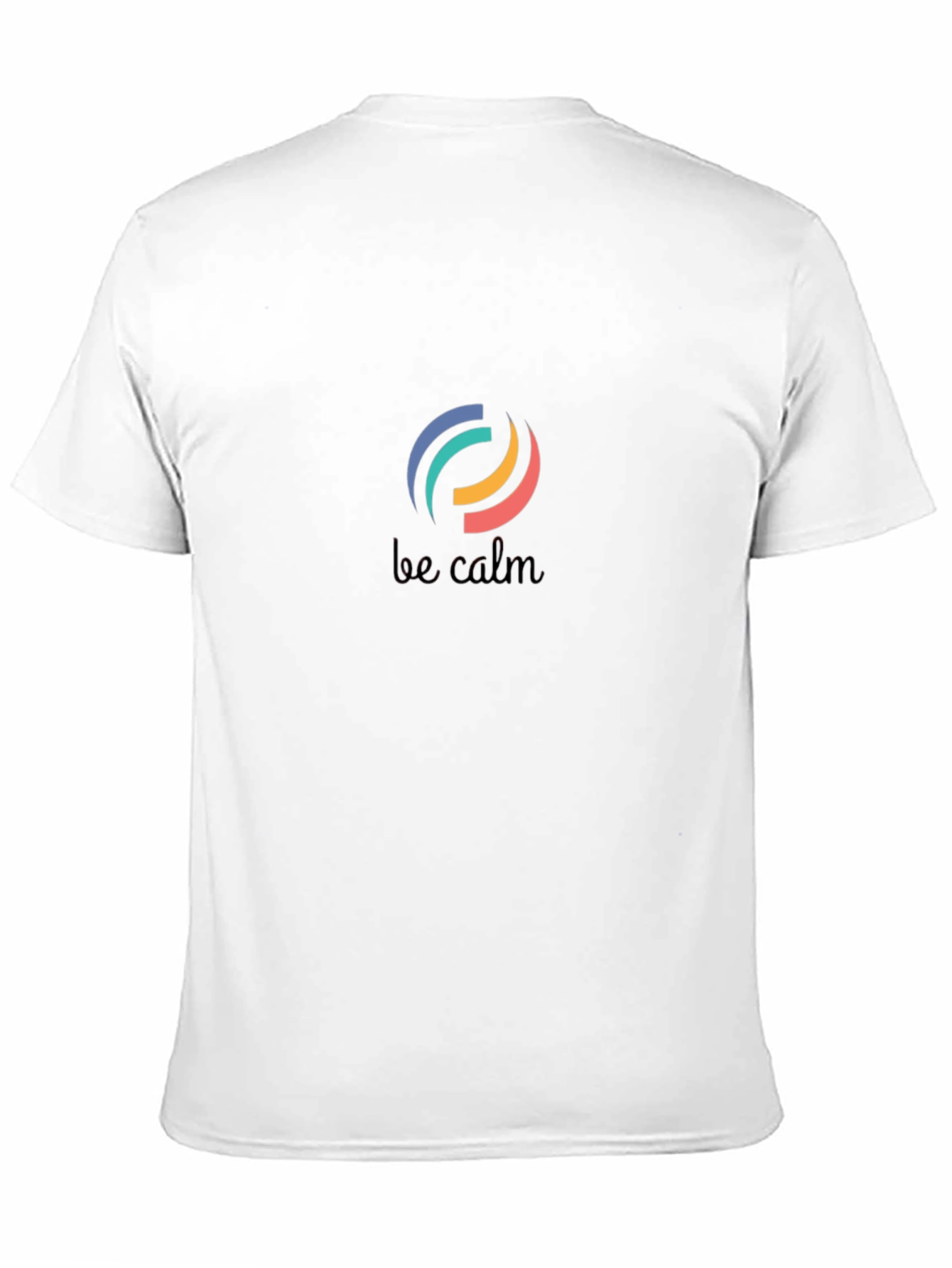 Be Calm Black Graphic T-Shirt