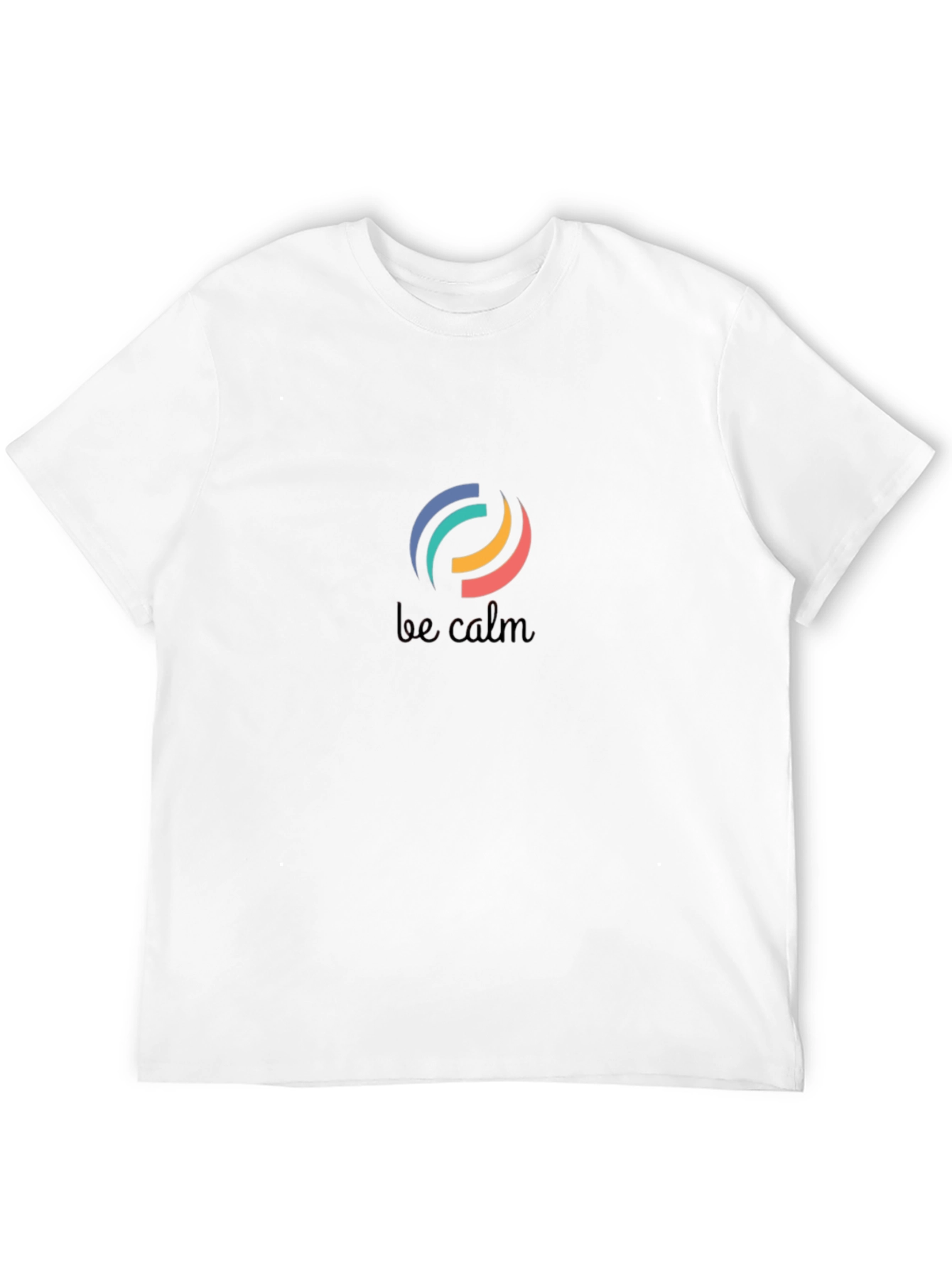Be Calm Black Graphic T-Shirt