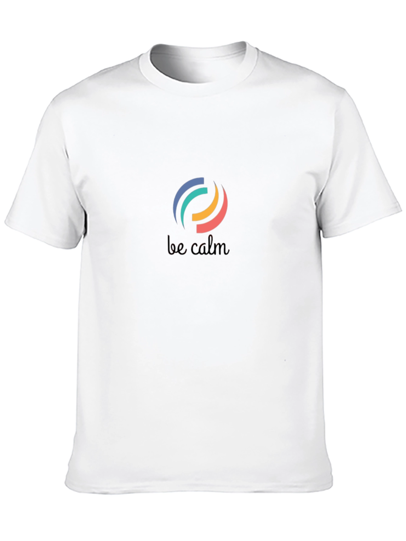 Be Calm Black Graphic T-Shirt