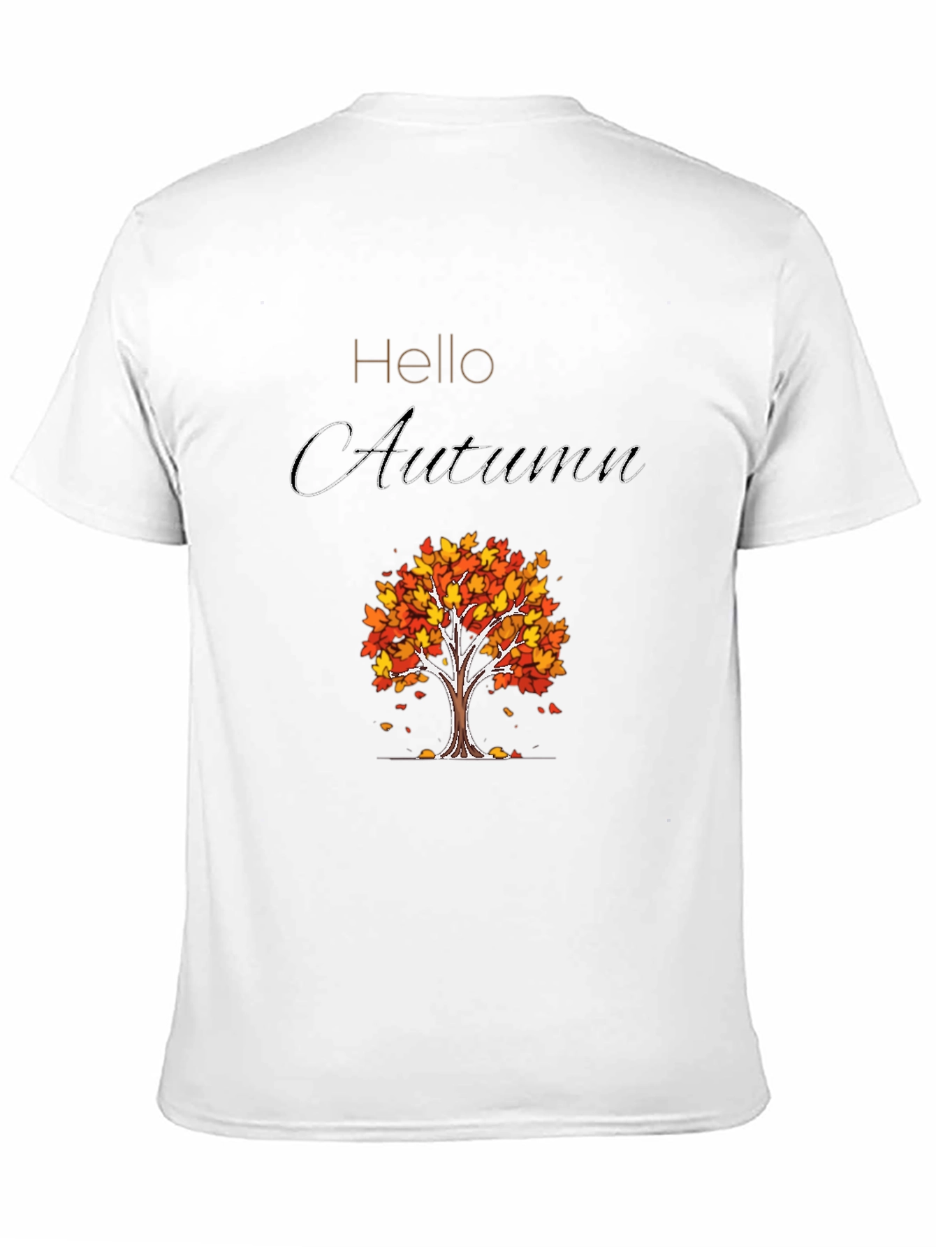 Hello Autumn Graphic Tee - Fall Season Shirt