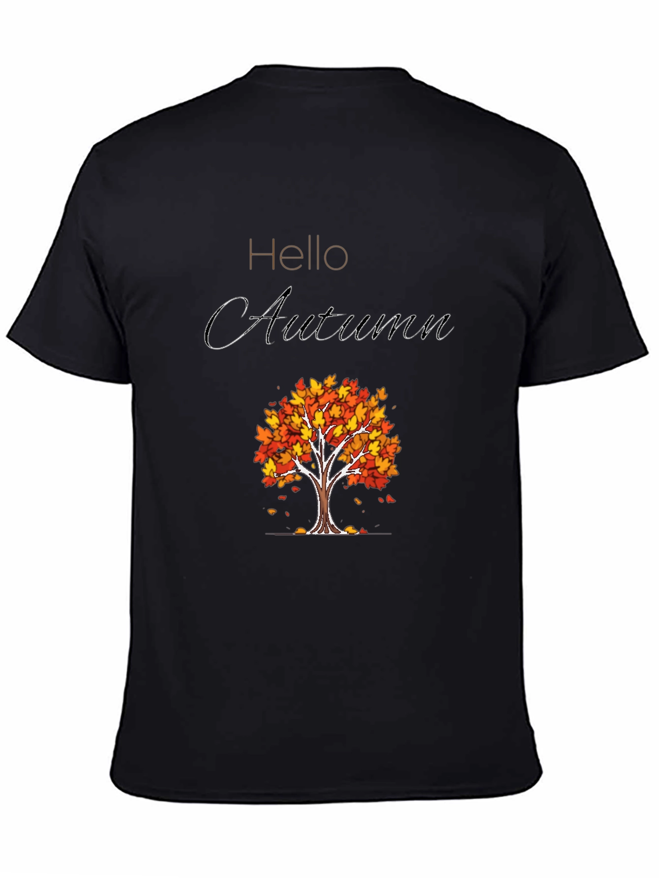 Hello Autumn Graphic Tee - Fall Season Shirt