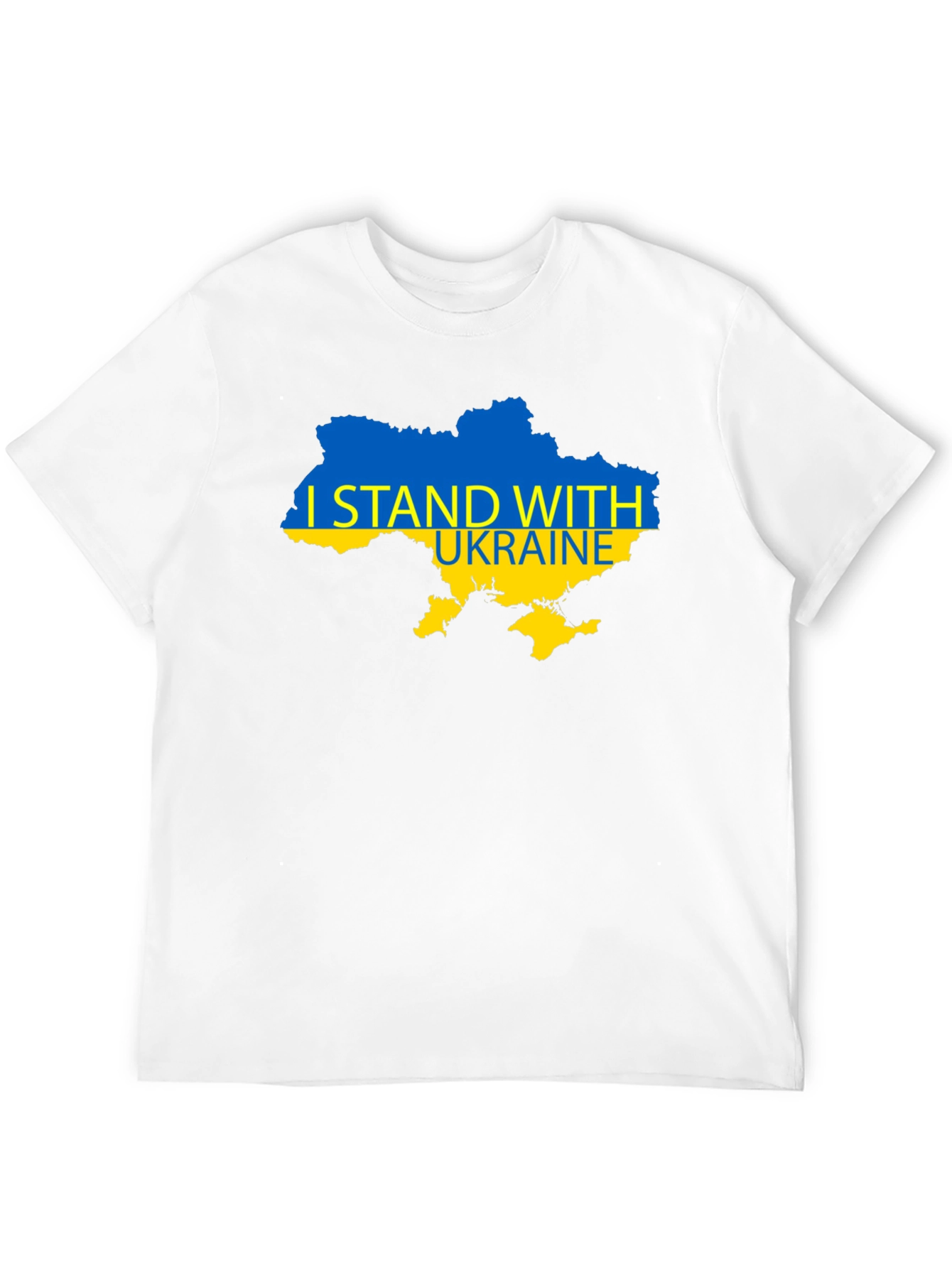 I Stand With Ukraine Black T-Shirt