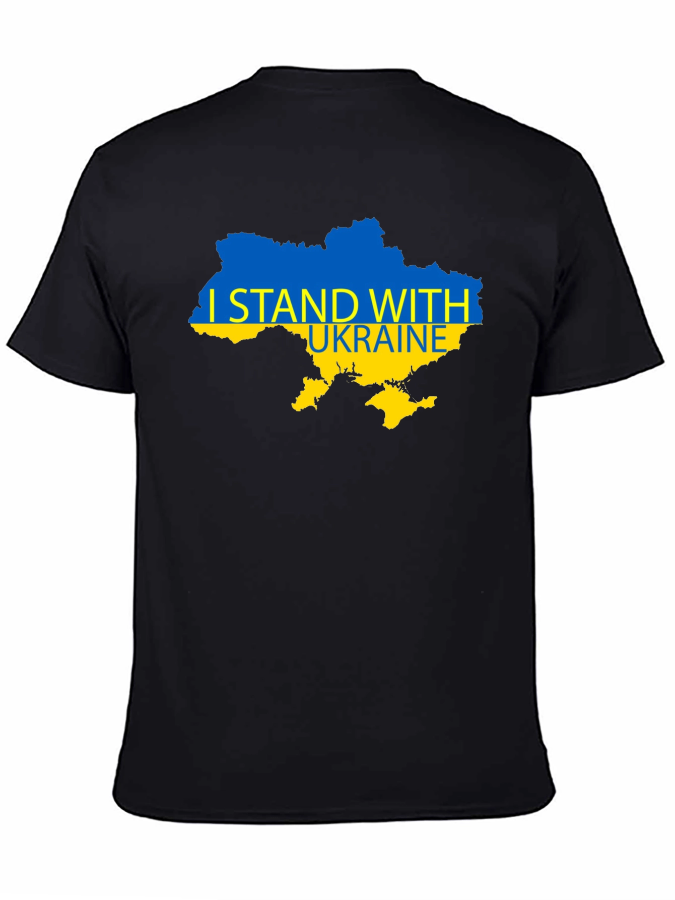 I Stand With Ukraine Black T-Shirt