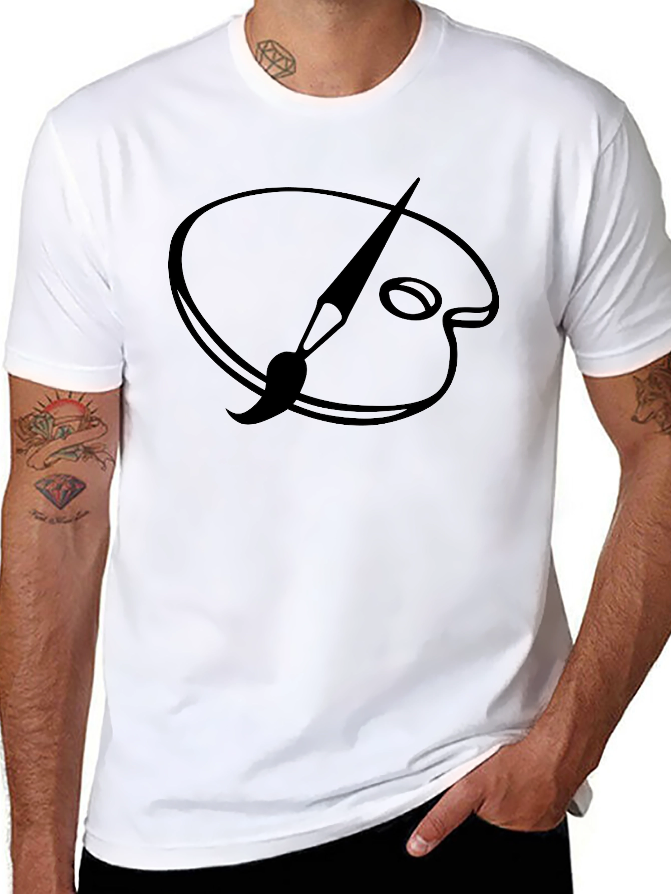 Artist Palette T-Shirt - Creative Design