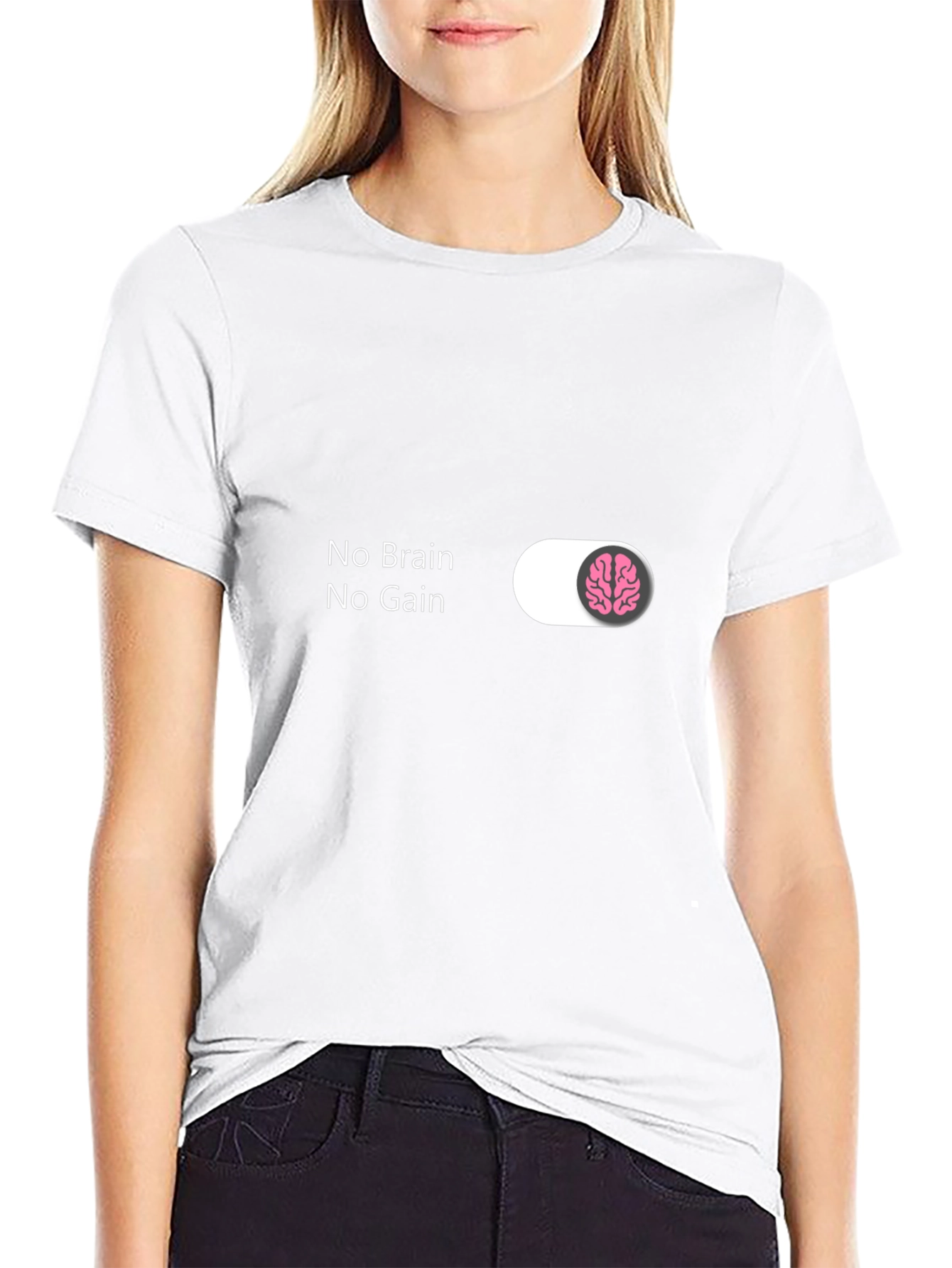 No Brain No Gain Graphic Tee