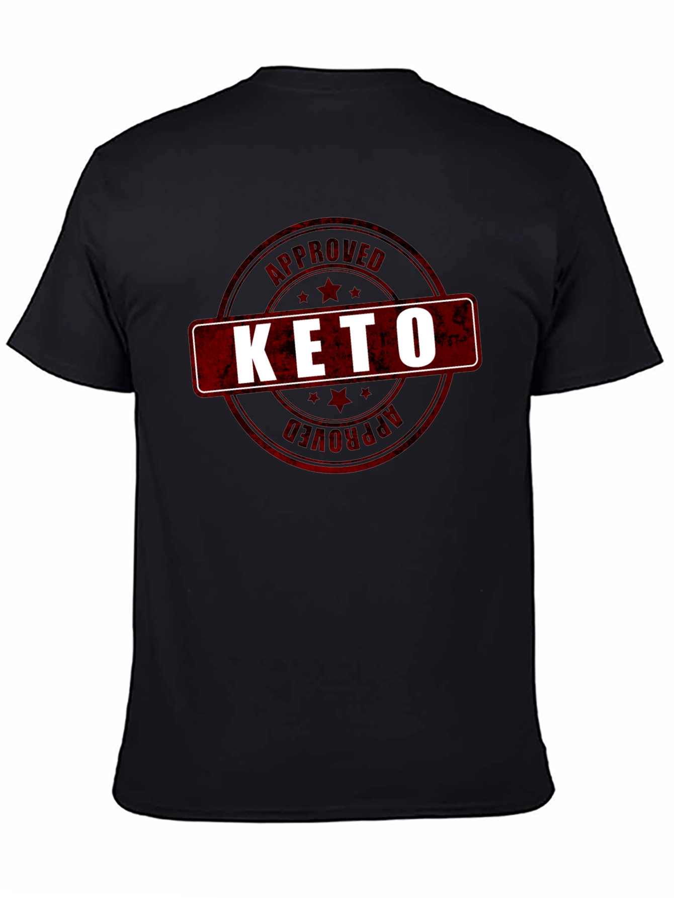 Keto Approved Graphic T-Shirt - Black