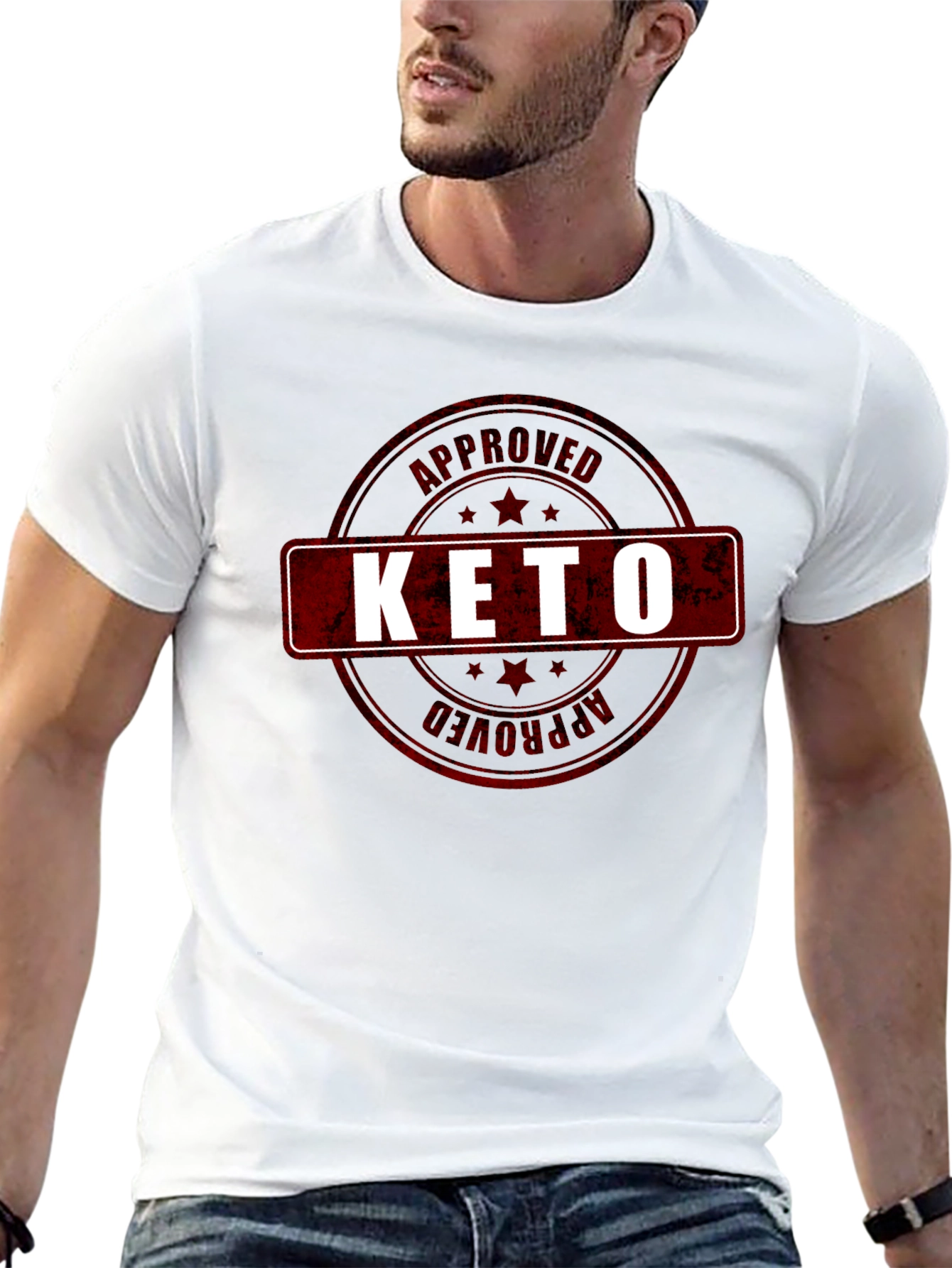 Keto Approved Graphic T-Shirt - Black
