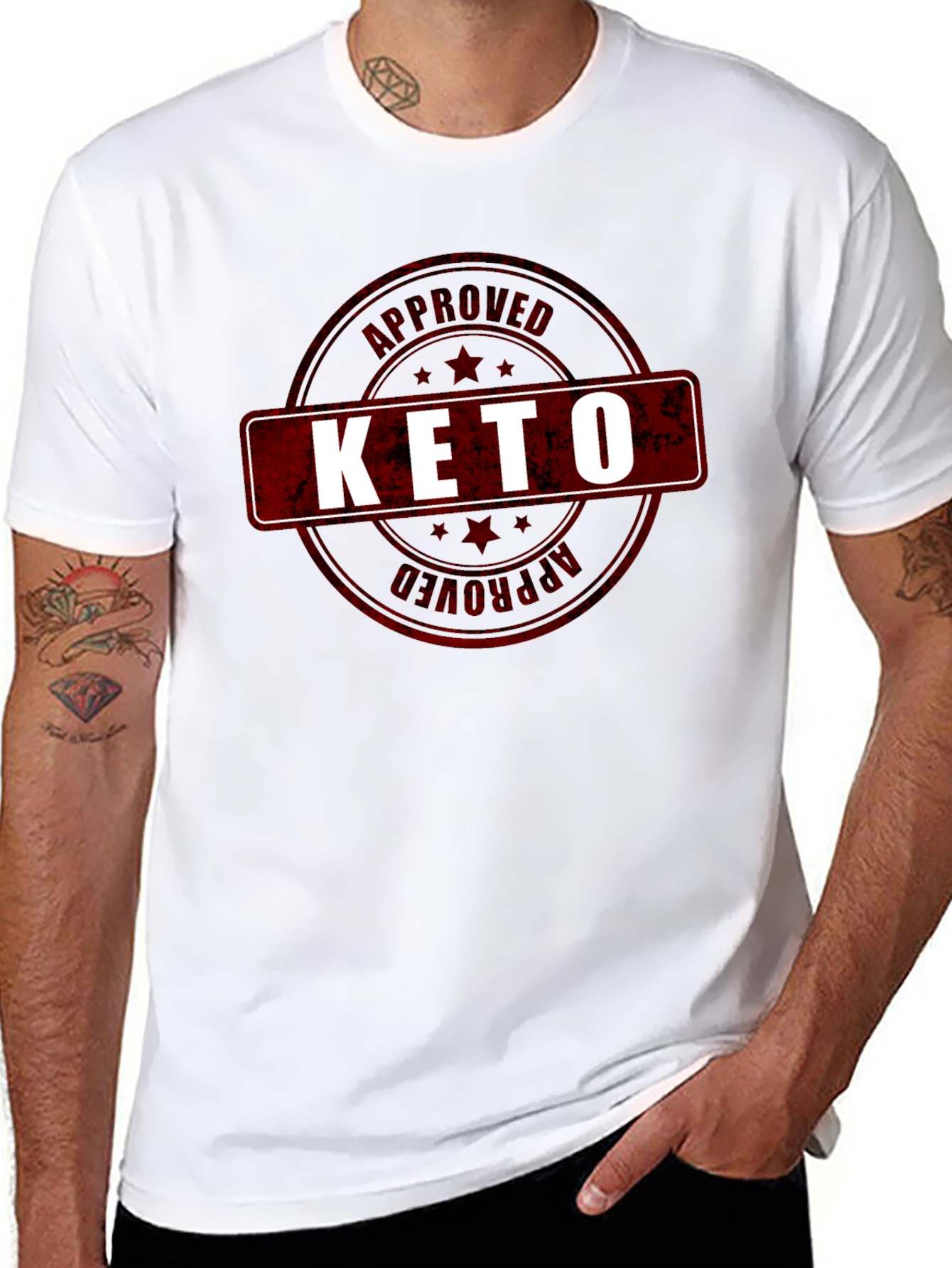 Keto Approved Graphic T-Shirt - Black