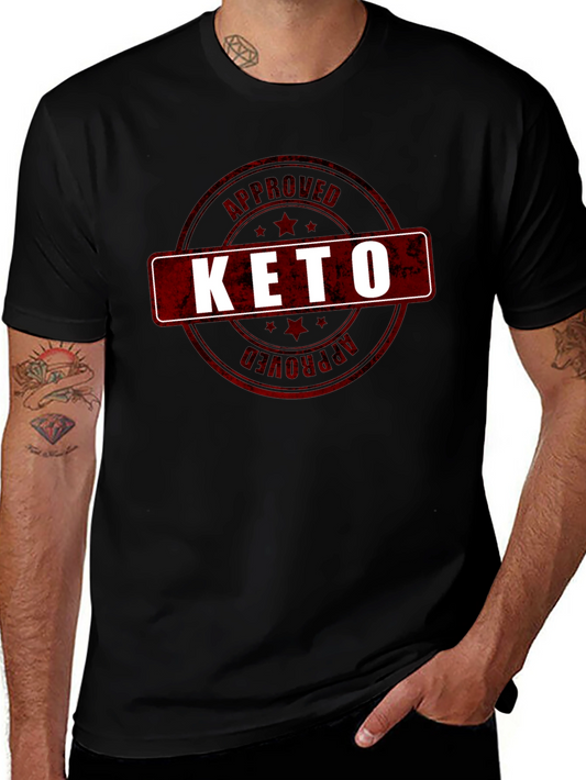 Keto Approved Graphic T-Shirt - Black