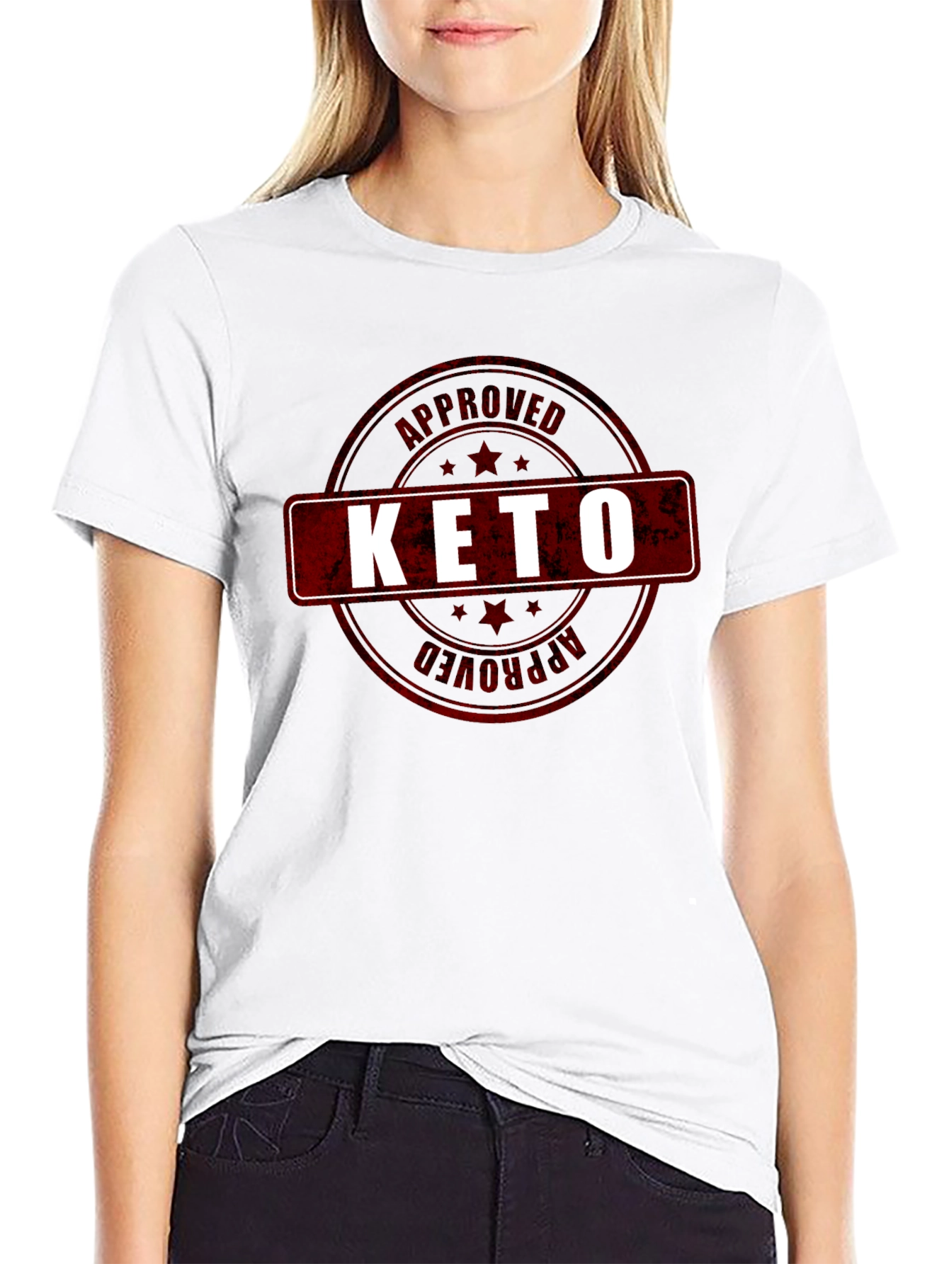 Keto Approved Graphic T-Shirt - Black