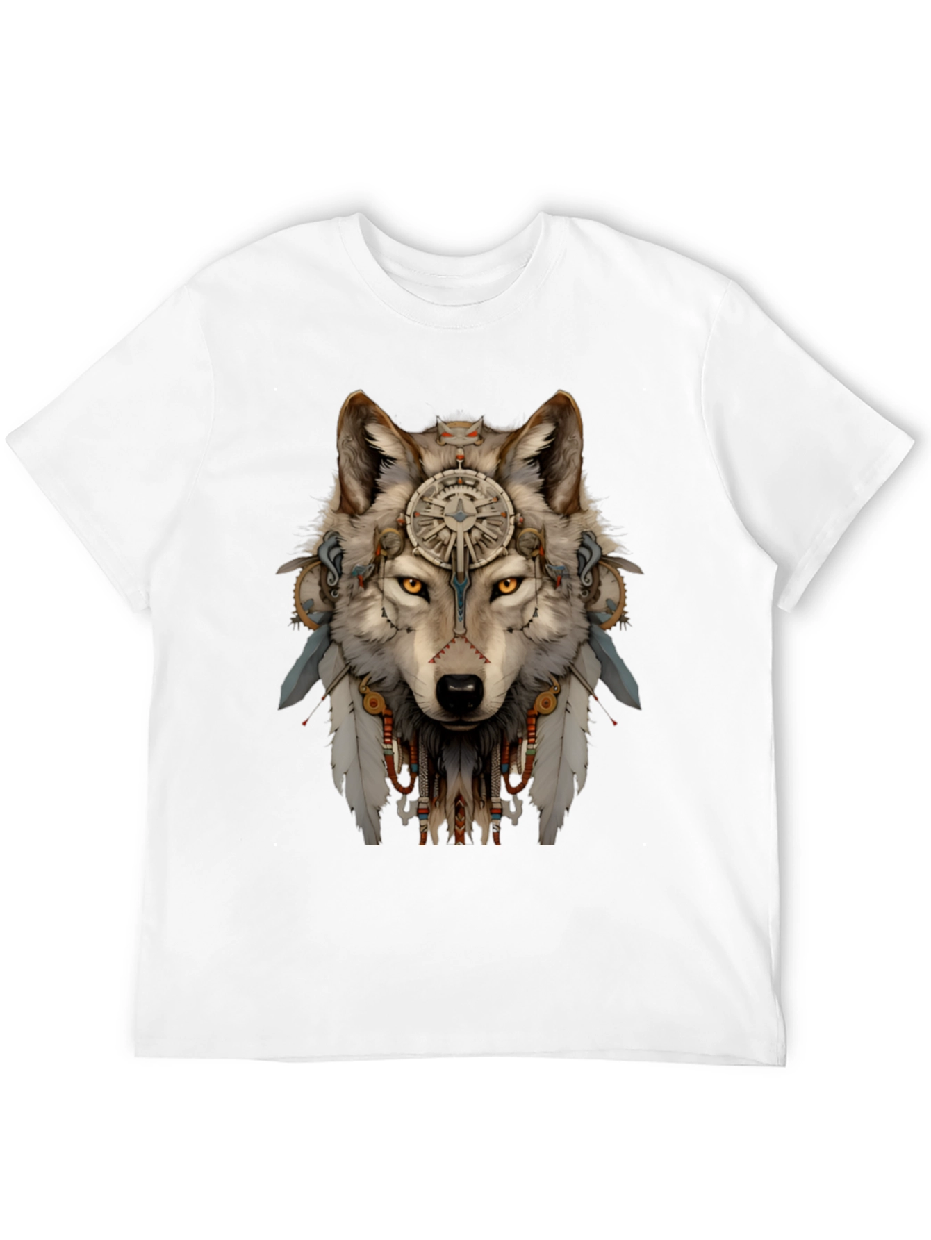 Wolf Spirit T-Shirt - Tribal Design