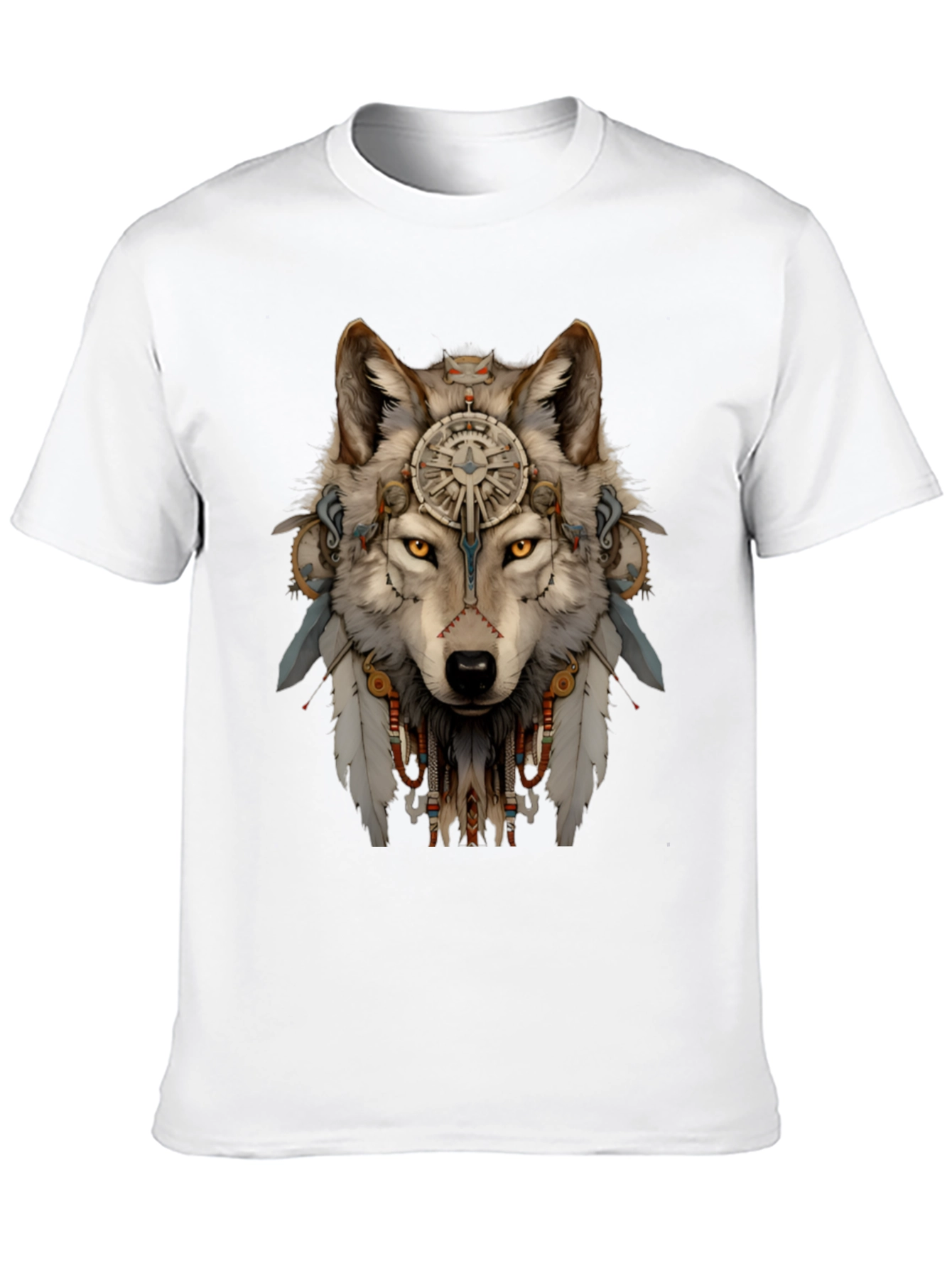 Wolf Spirit T-Shirt - Tribal Design