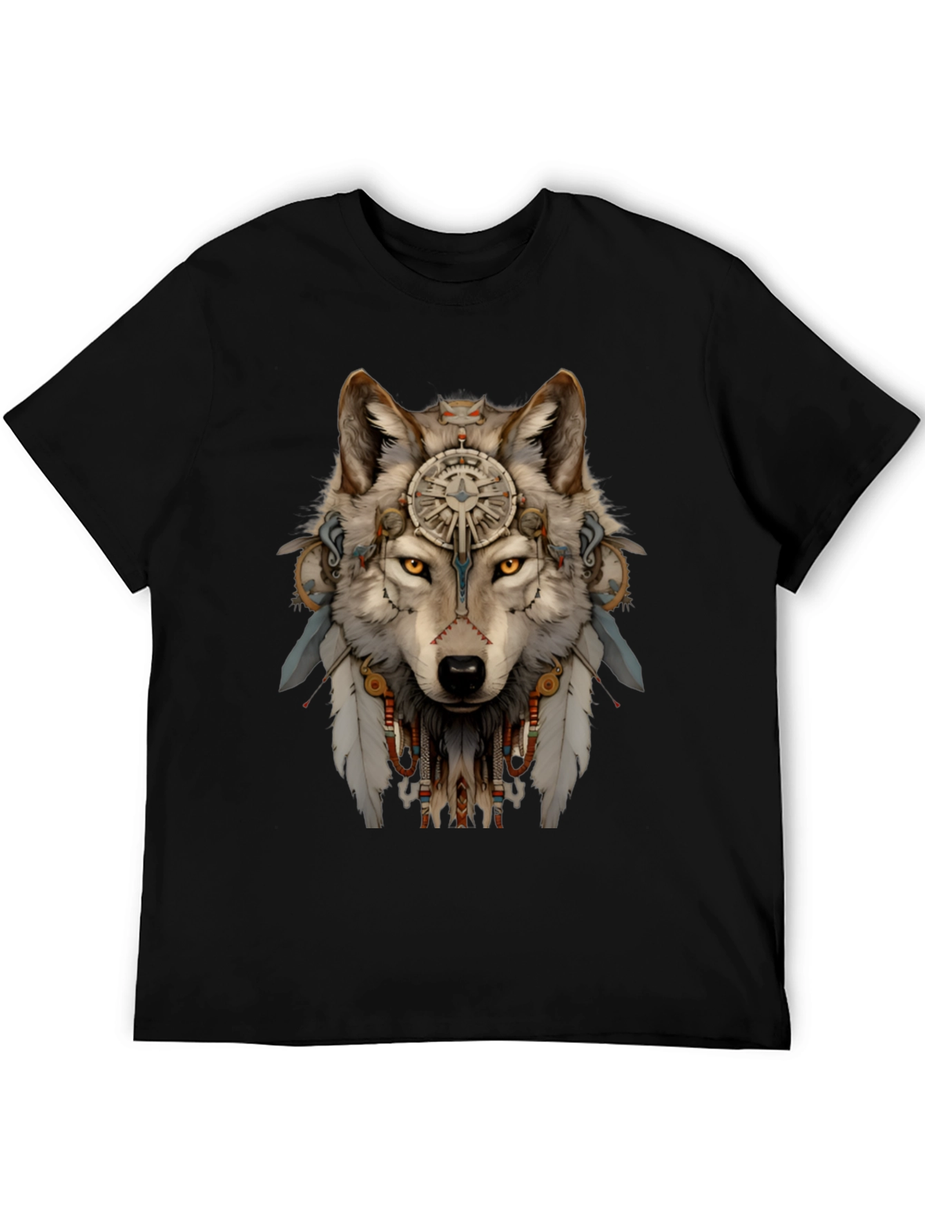 Wolf Spirit T-Shirt - Tribal Design