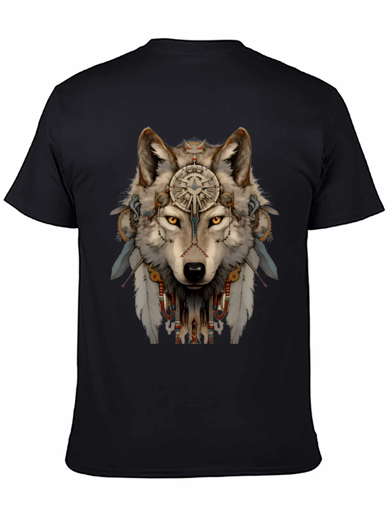 Wolf Spirit T-Shirt - Tribal Design