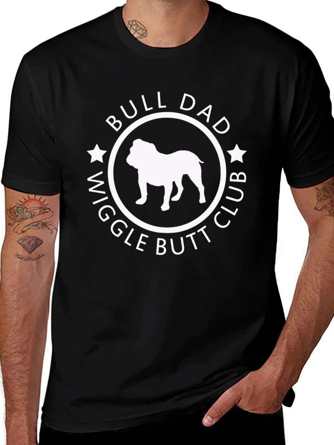 Bull Dad Wiggle Butt Club Graphic Tee