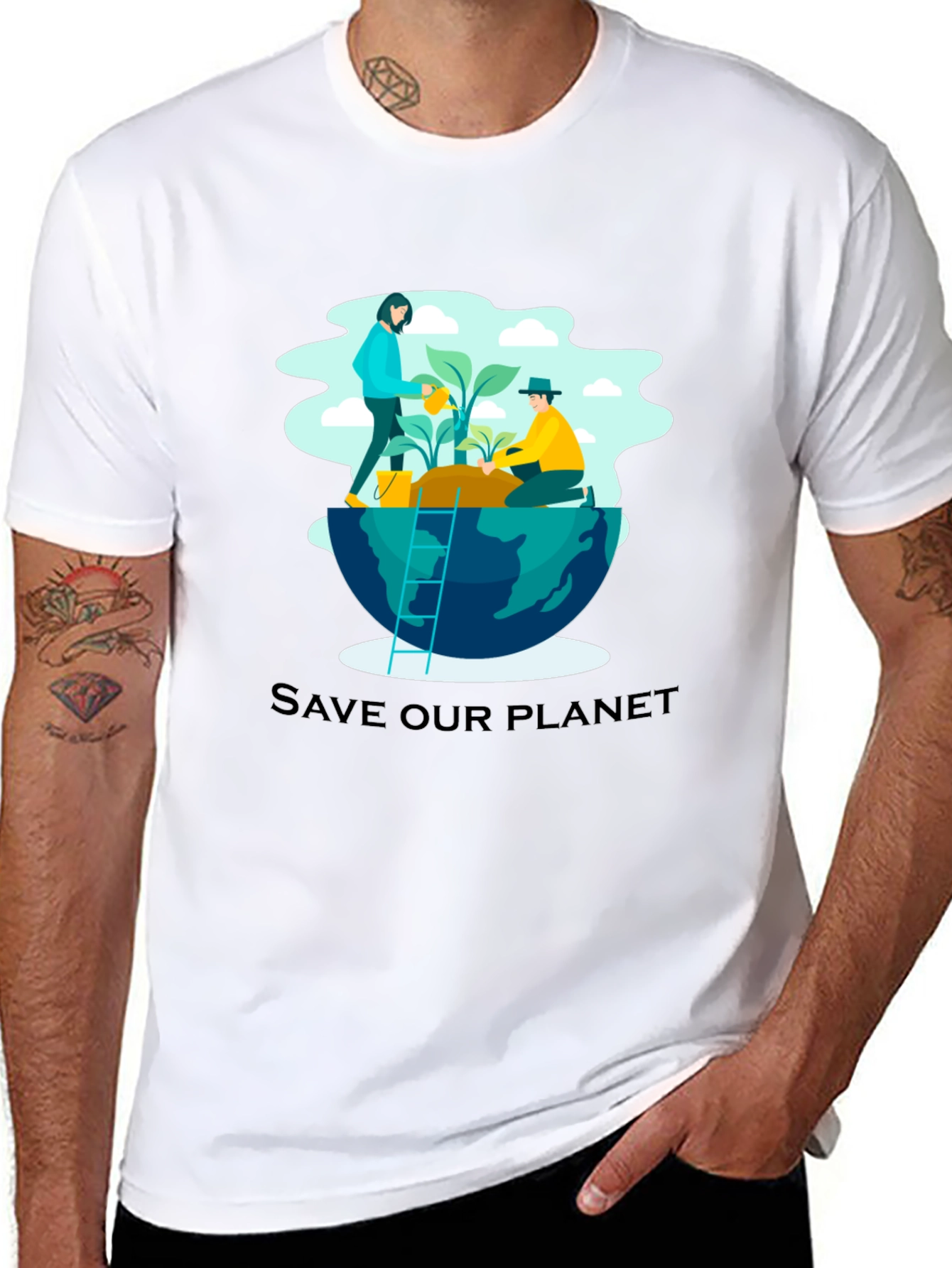 Eco-Friendly Save Our Planet Graphic T-Shirt