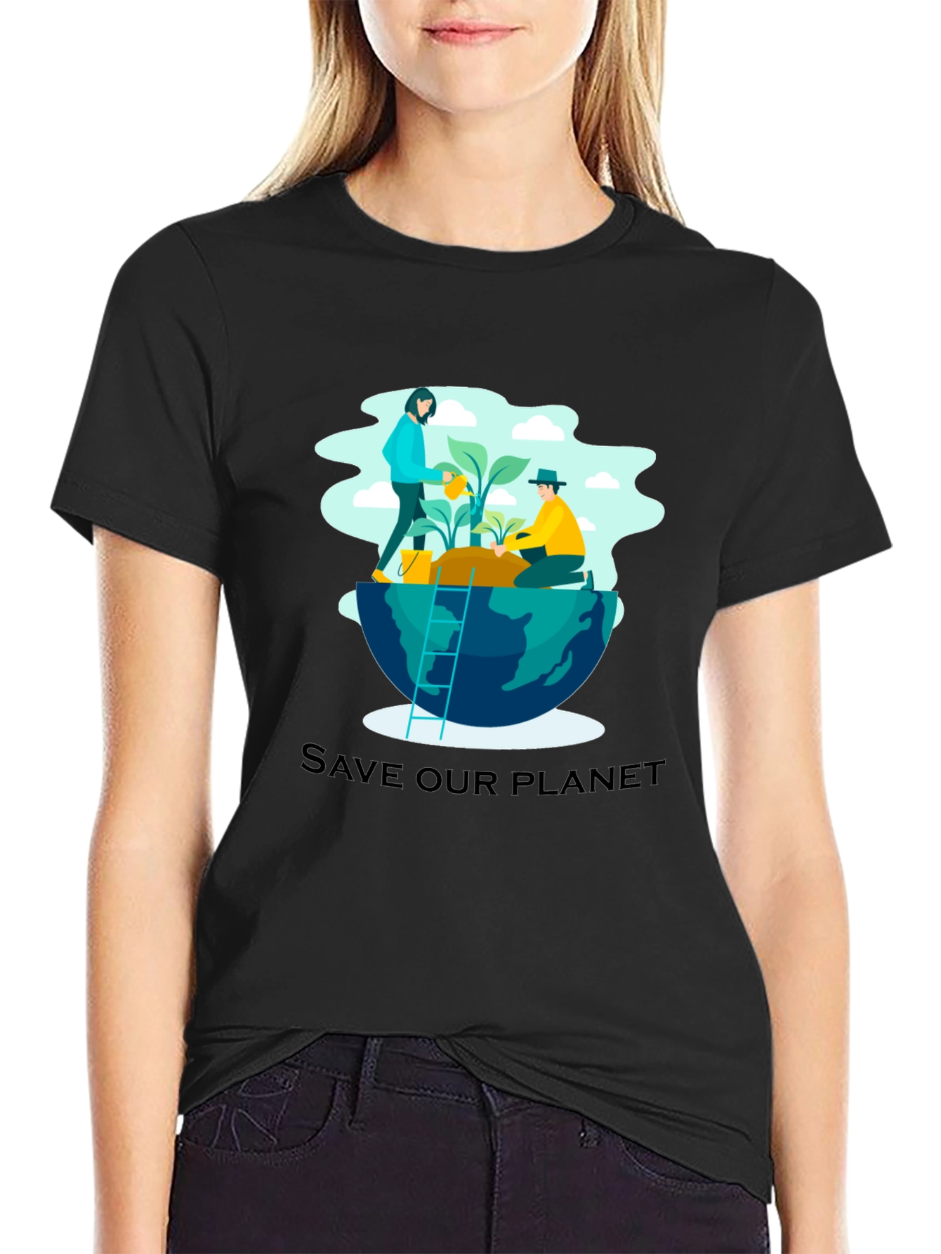 Eco-Friendly Save Our Planet Graphic T-Shirt