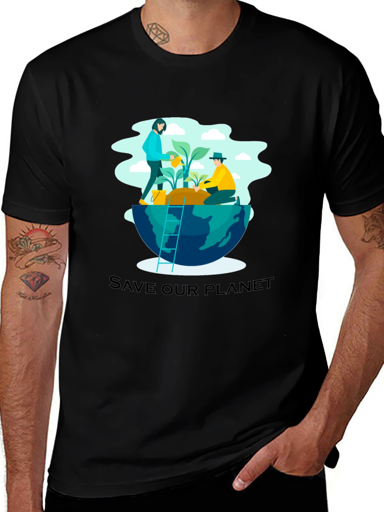 Eco-Friendly Save Our Planet Graphic T-Shirt