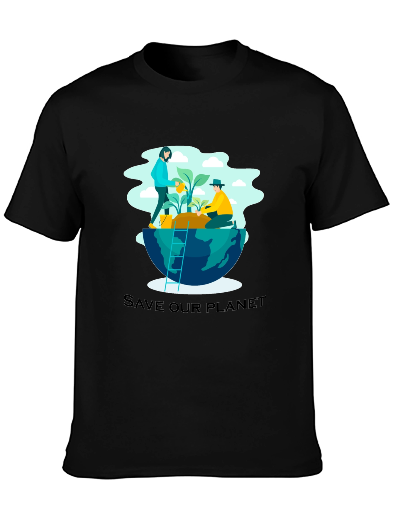 Eco-Friendly Save Our Planet Graphic T-Shirt