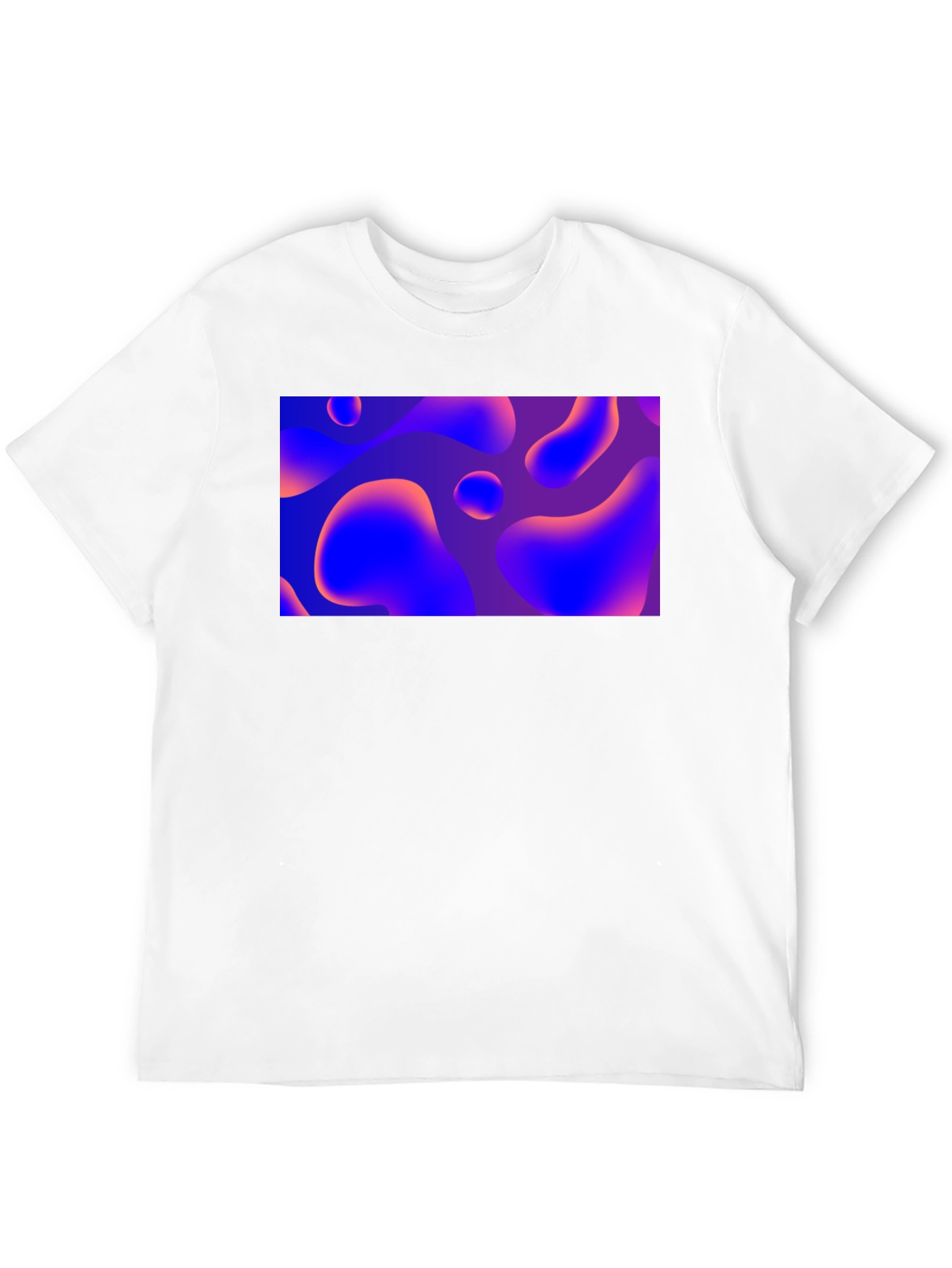 Abstract Fluid Art Black T-Shirt