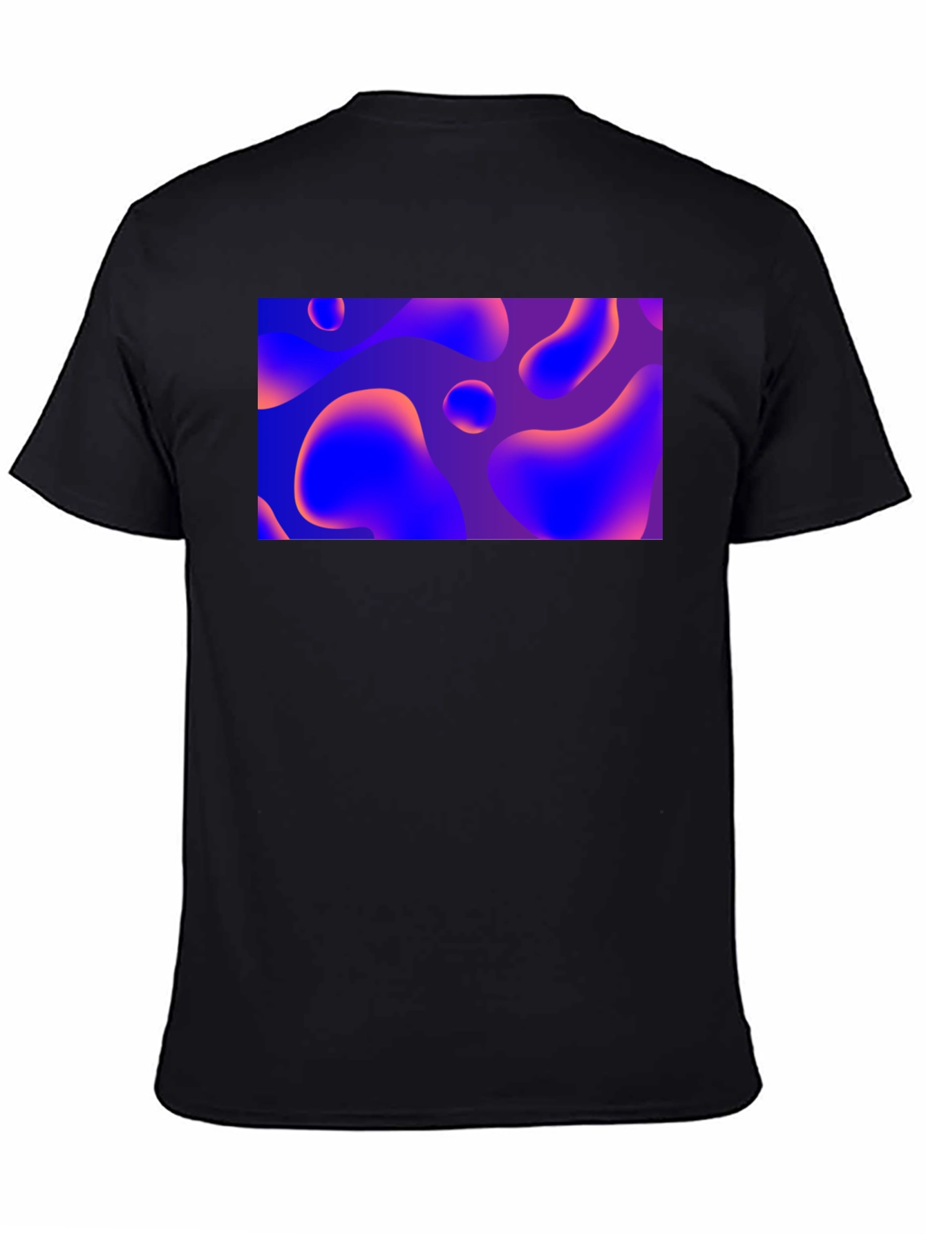 Abstract Fluid Art Black T-Shirt