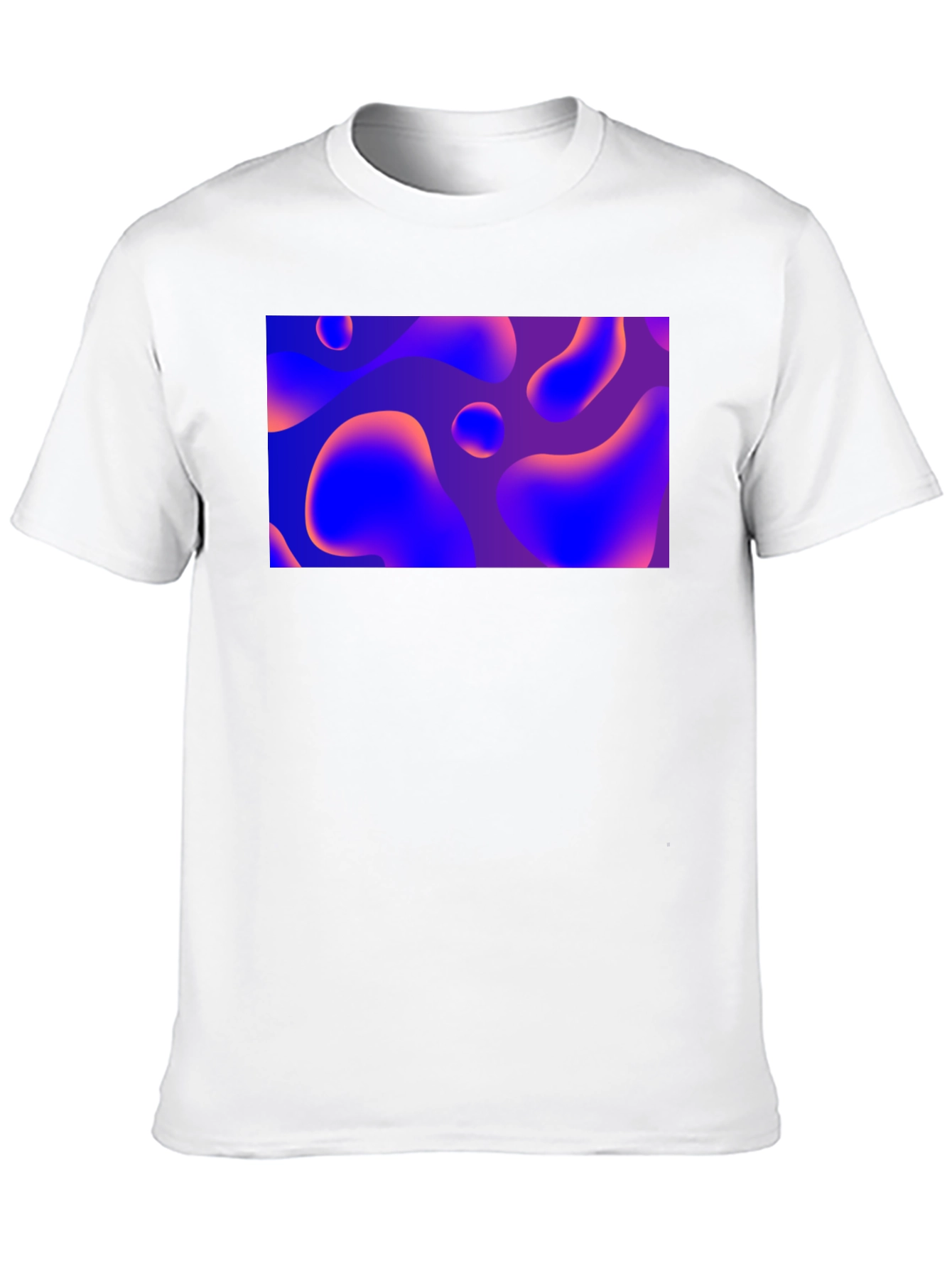 Abstract Fluid Art Black T-Shirt
