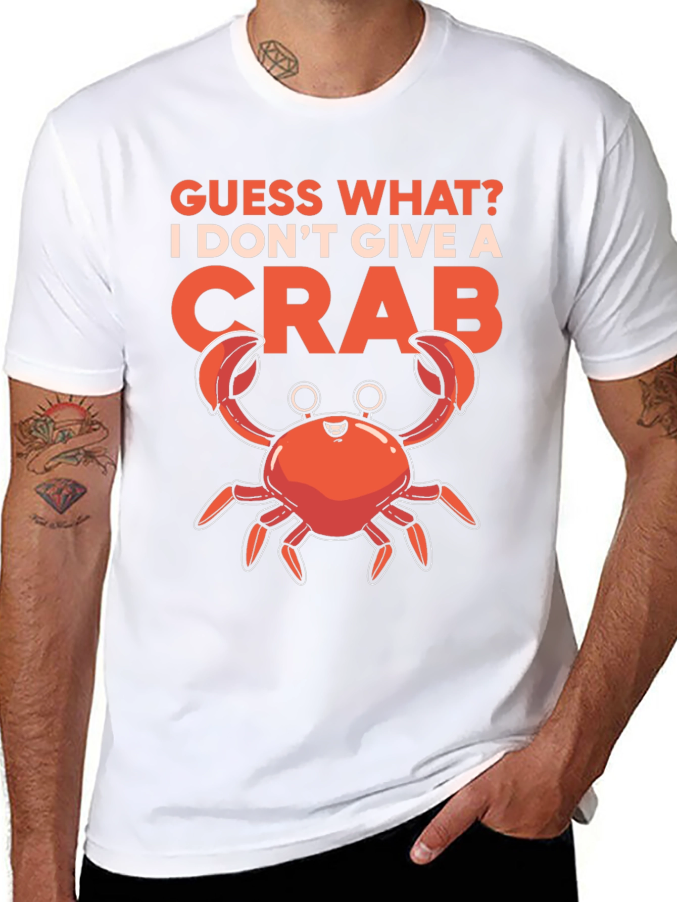 Guess What? Crab Graphic T-Shirt