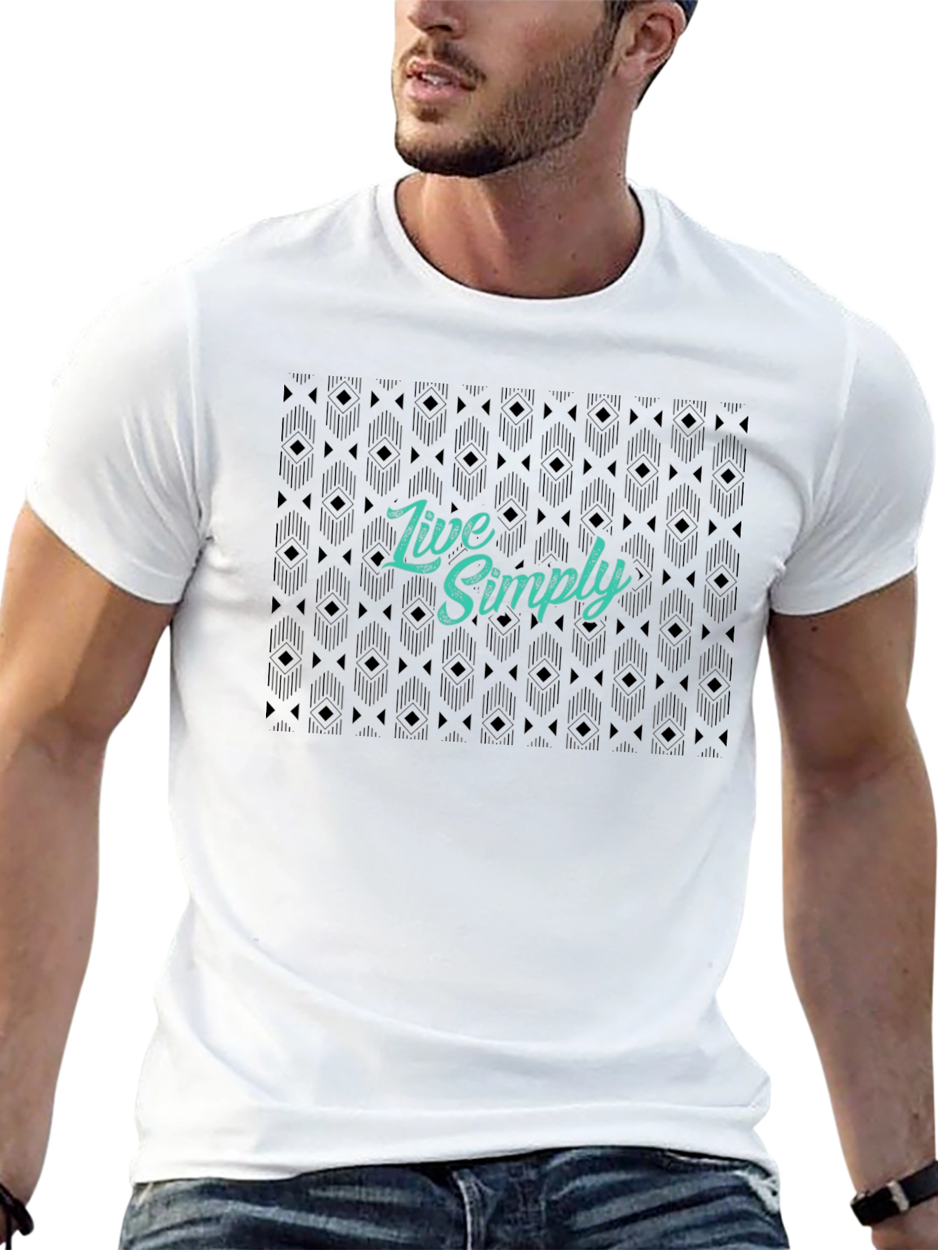Live Simply Graphic Tee - Black