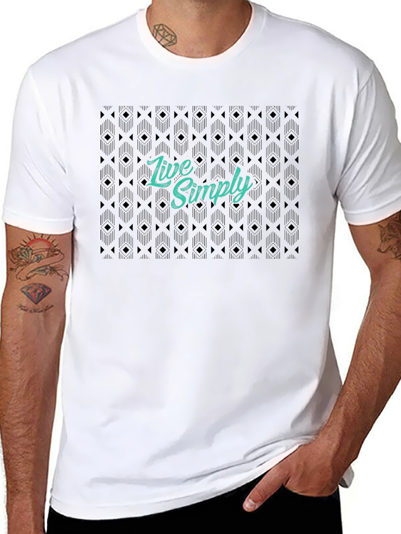 Live Simply Graphic Tee - Black
