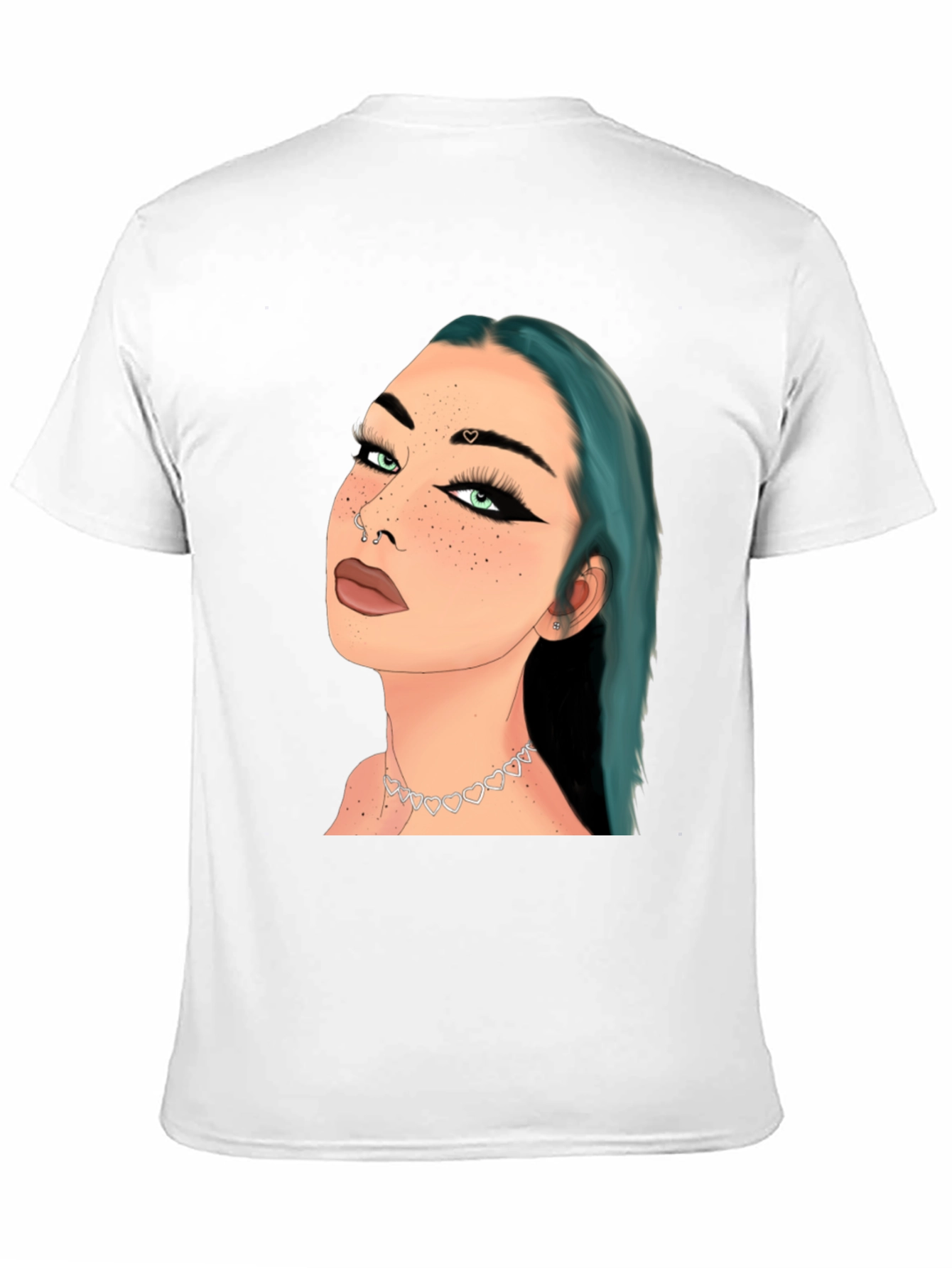 Artsy Woman Graphic Tee - Black Cotton Blend Shirt