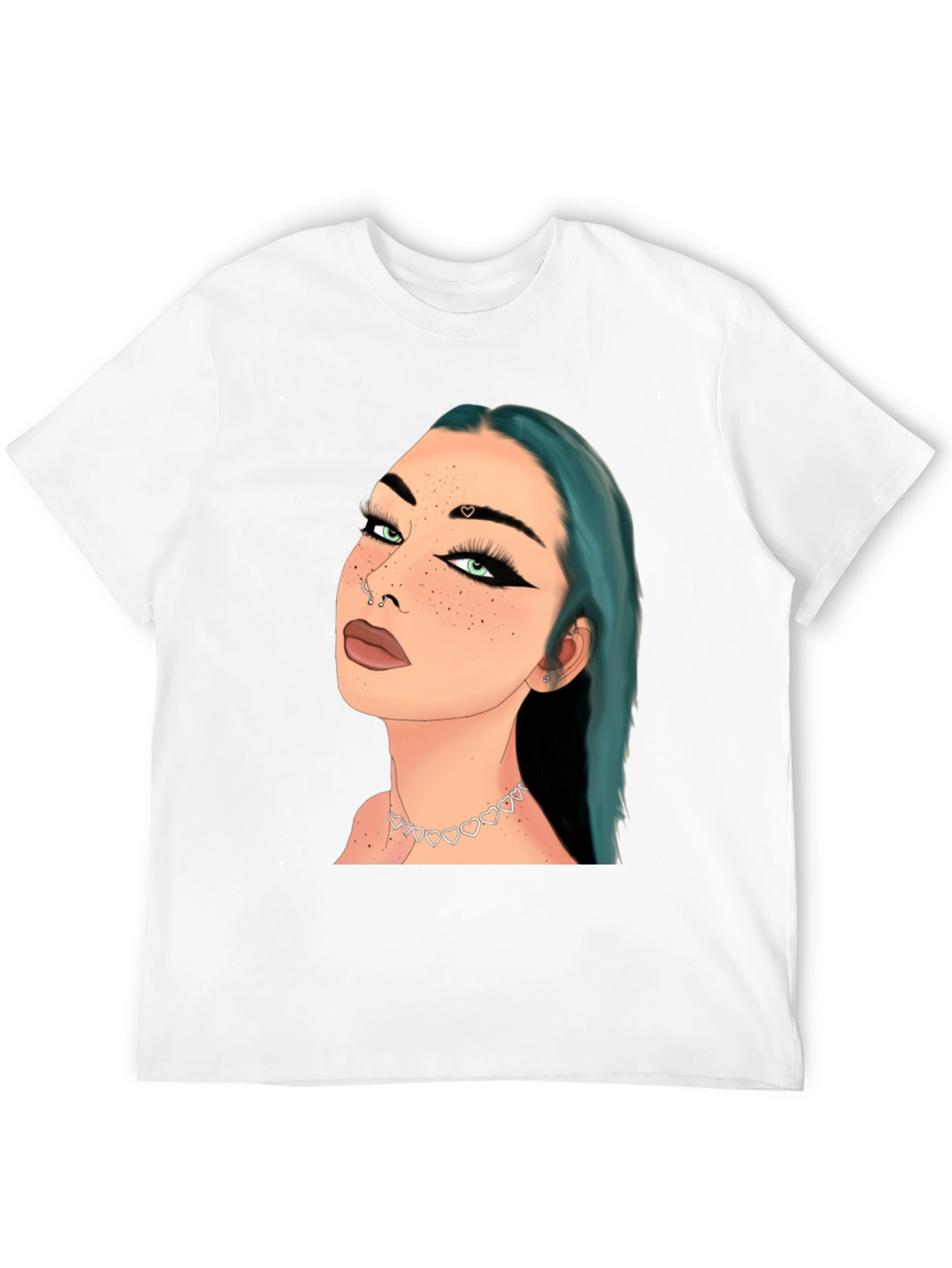 Artsy Woman Graphic Tee - Black Cotton Blend Shirt