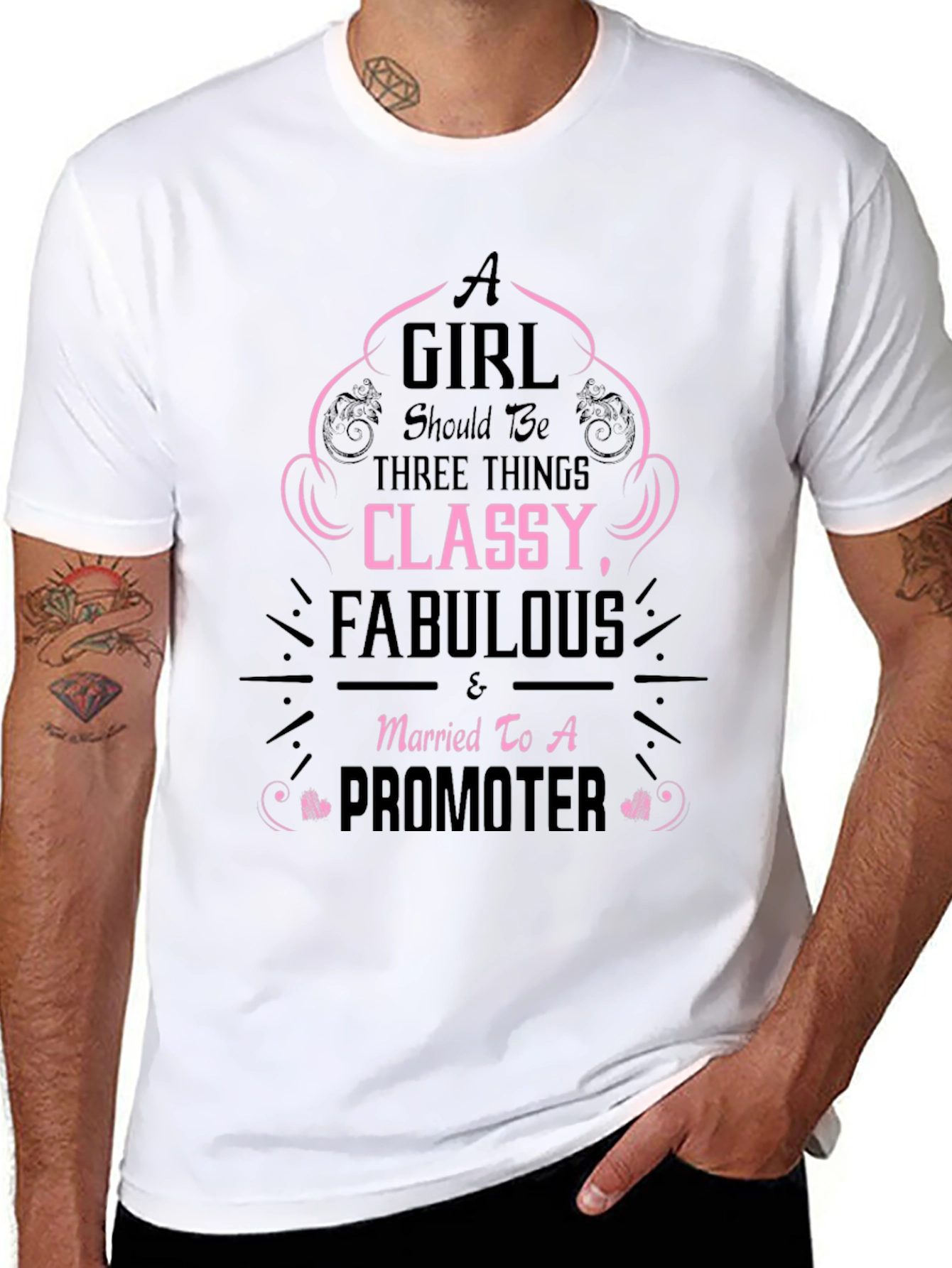 Classy Fabulous Promoter Wife Black T-Shirt