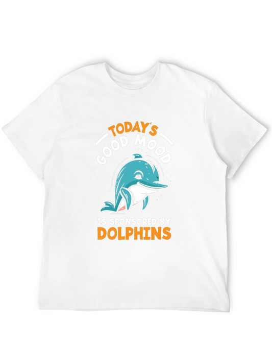 Good Mood Dolphins T-Shirt - Unisex Black Tee