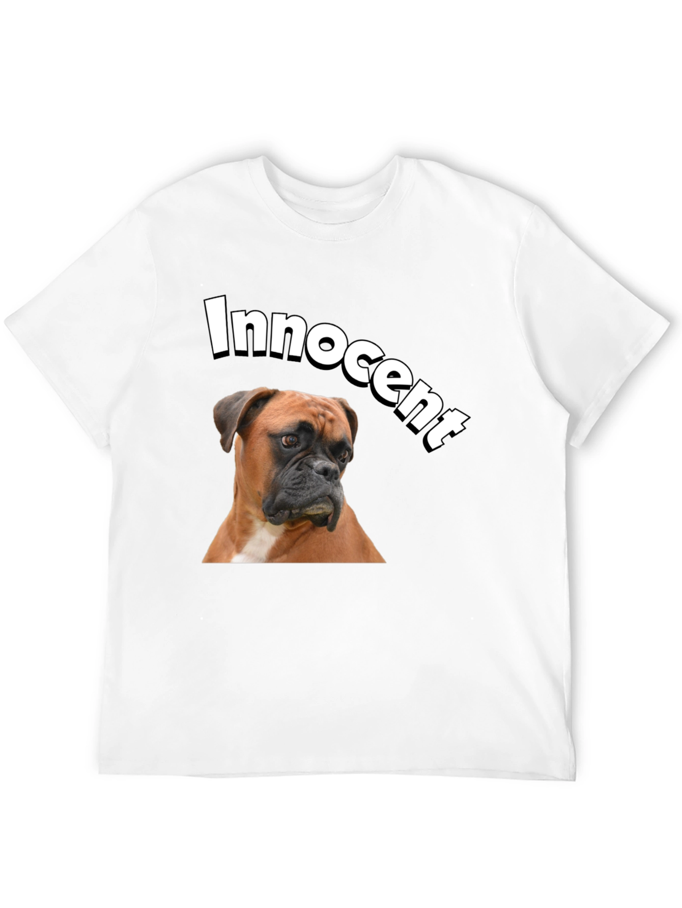 Innocent Dog Graphic T-Shirt - Black Cotton Tee