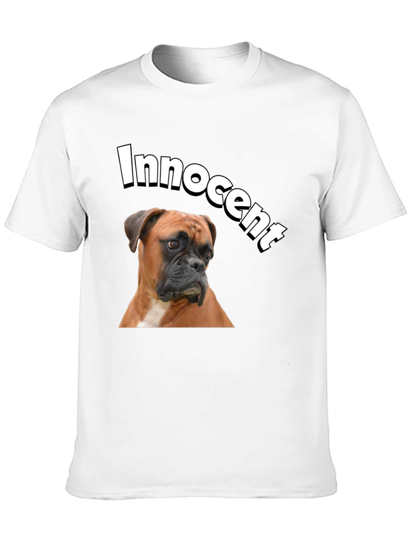 Innocent Dog Graphic T-Shirt - Black Cotton Tee