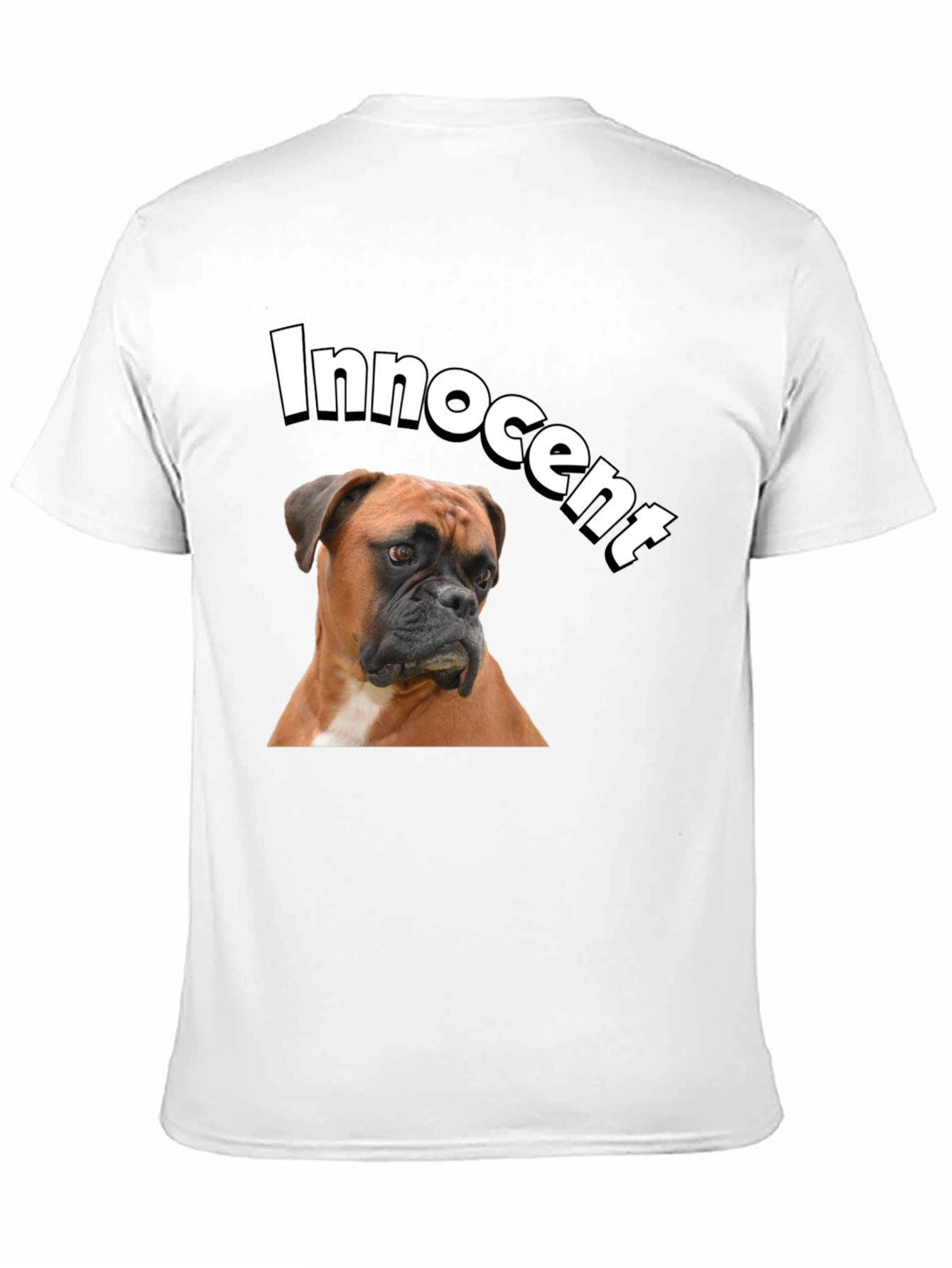 Innocent Dog Graphic T-Shirt - Black Cotton Tee