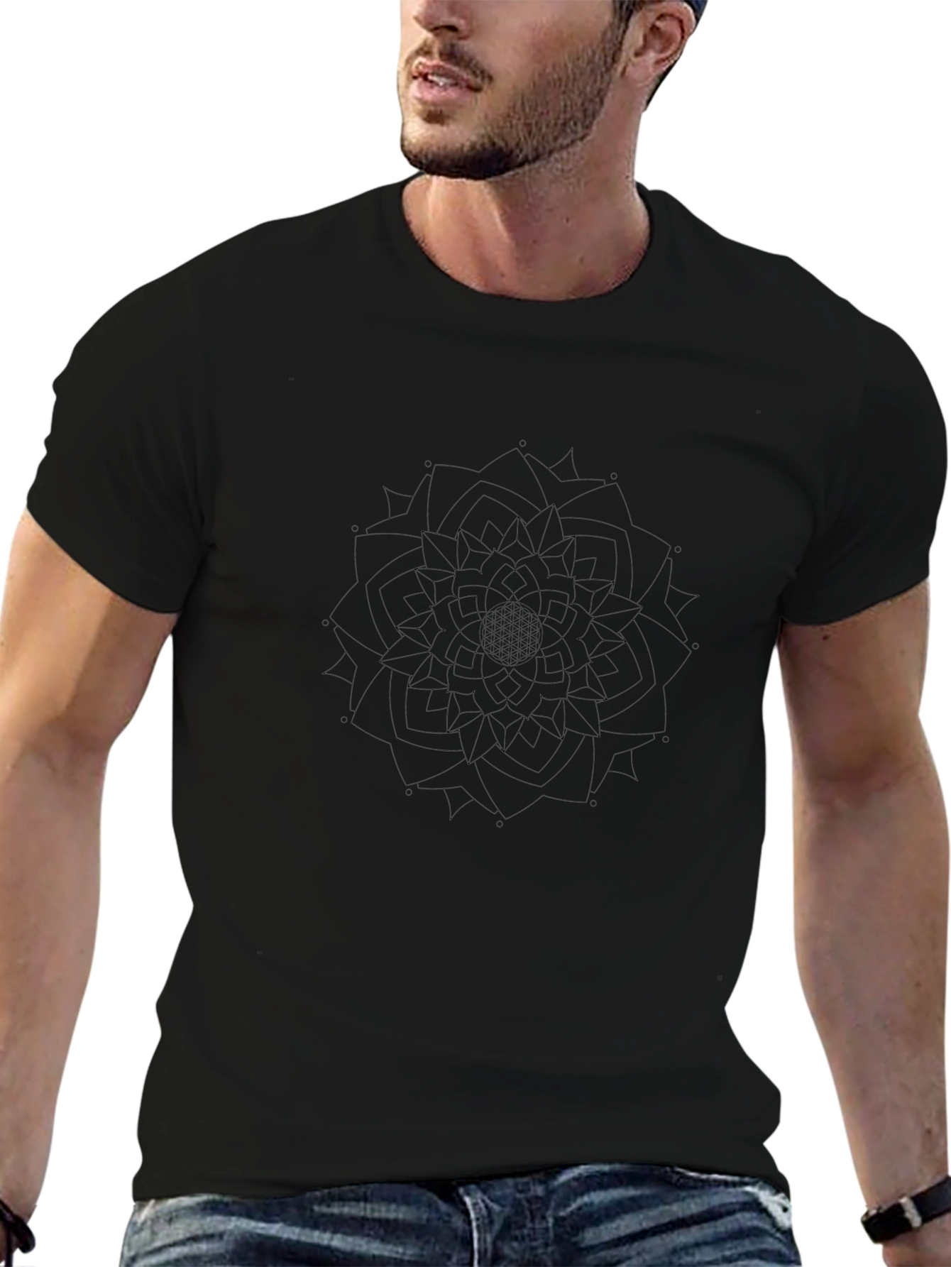 Black Mandala Graphic Tee