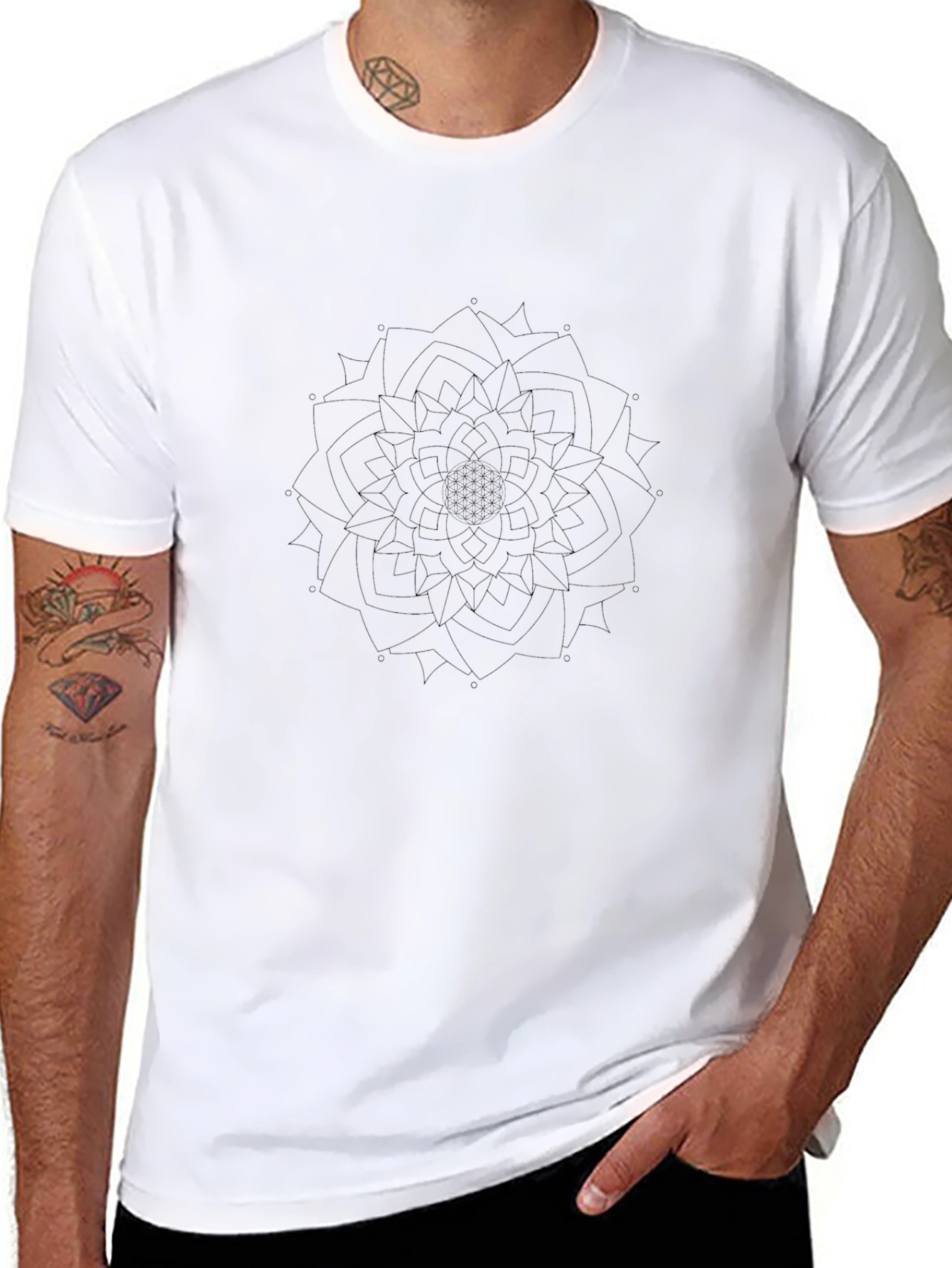 Black Mandala Graphic Tee