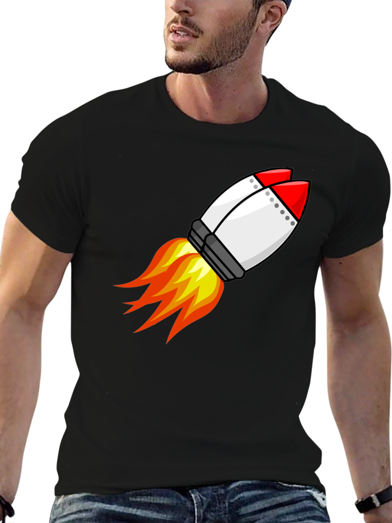 Rocket Graphic Tee - Blast Off in Style!