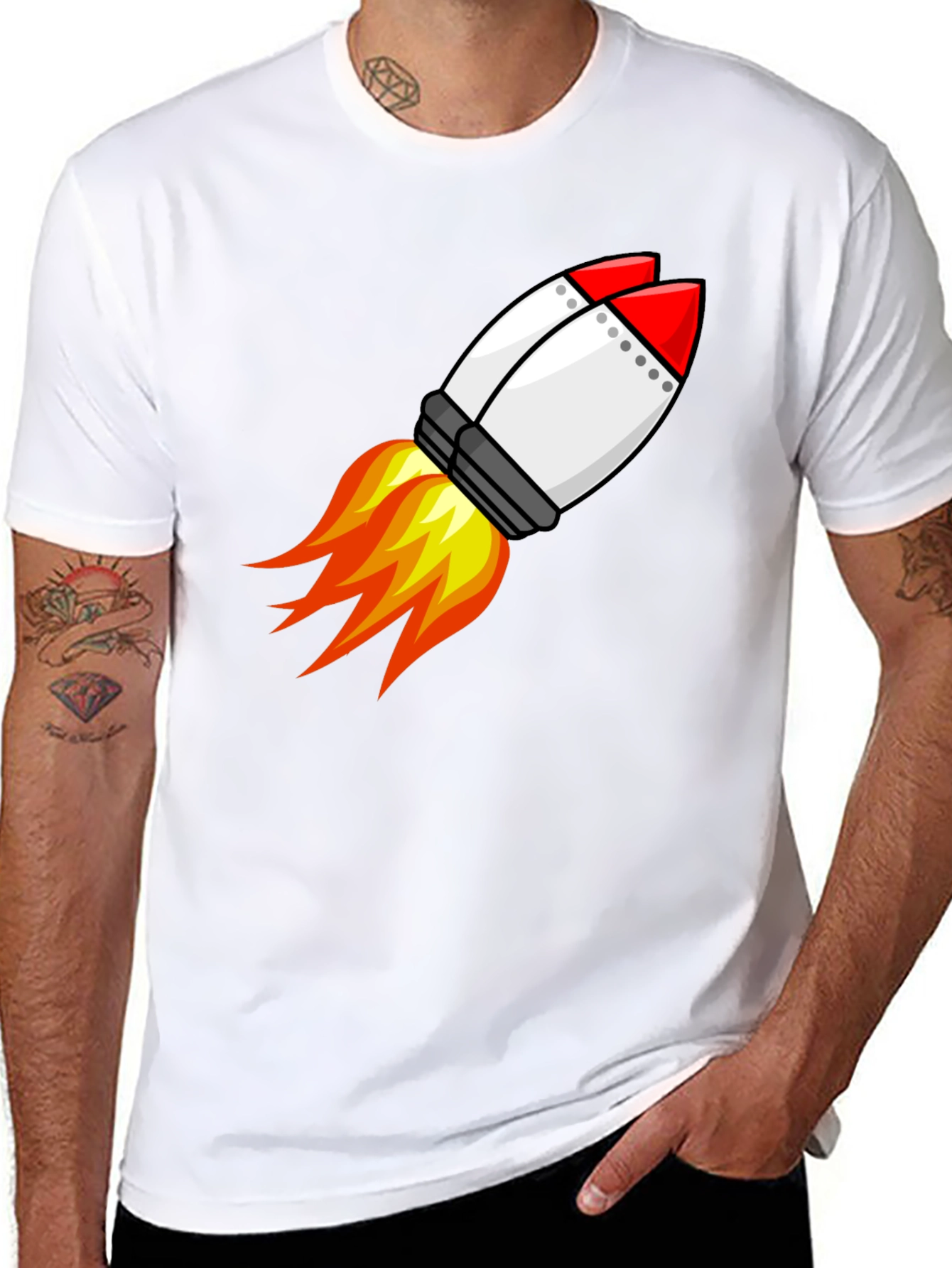 Rocket Graphic Tee - Blast Off in Style!