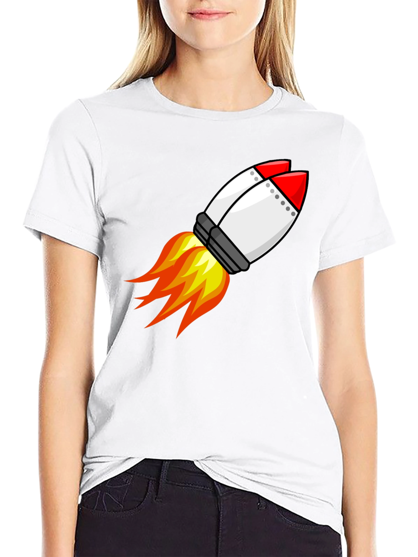 Rocket Graphic Tee - Blast Off in Style!