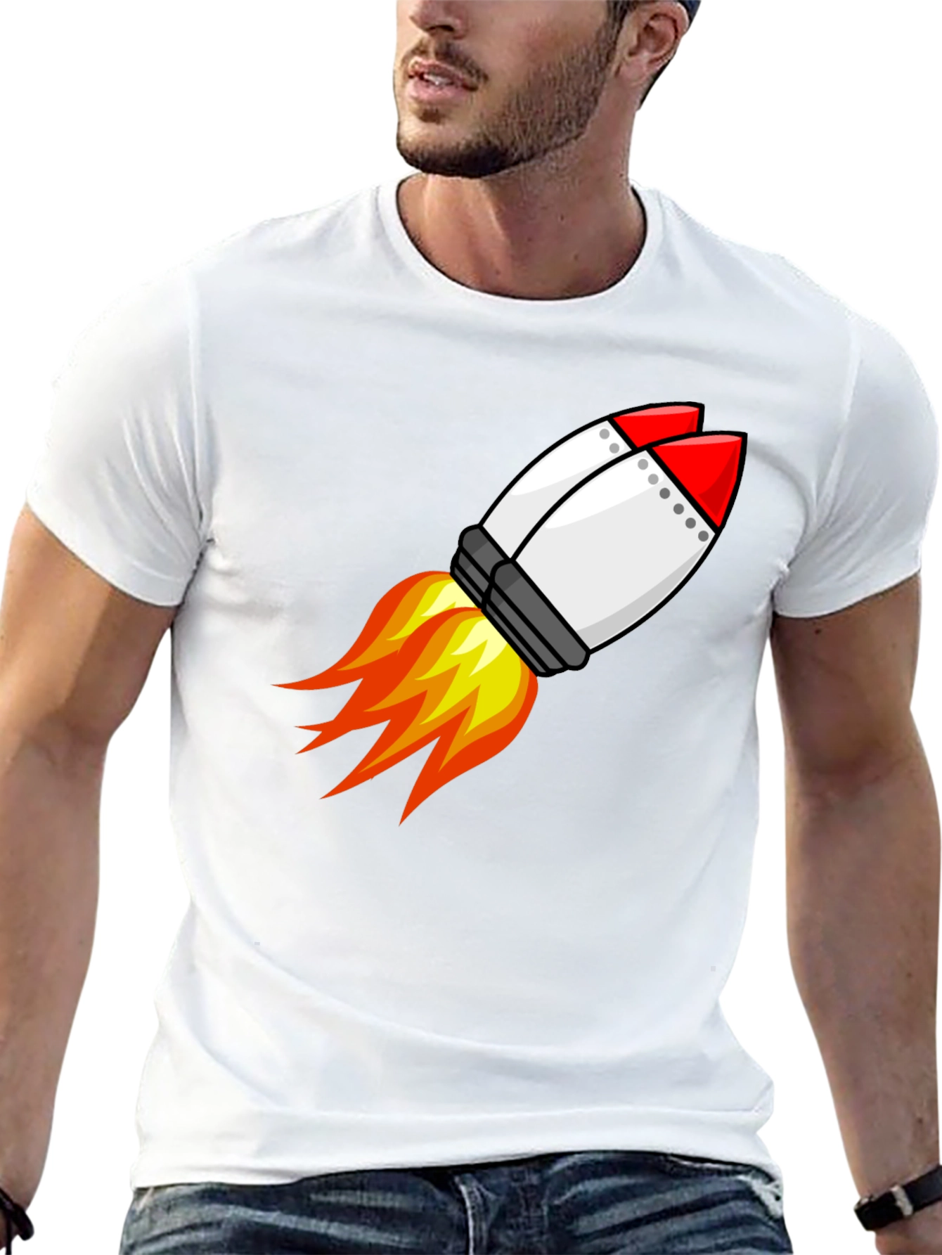 Rocket Graphic Tee - Blast Off in Style!