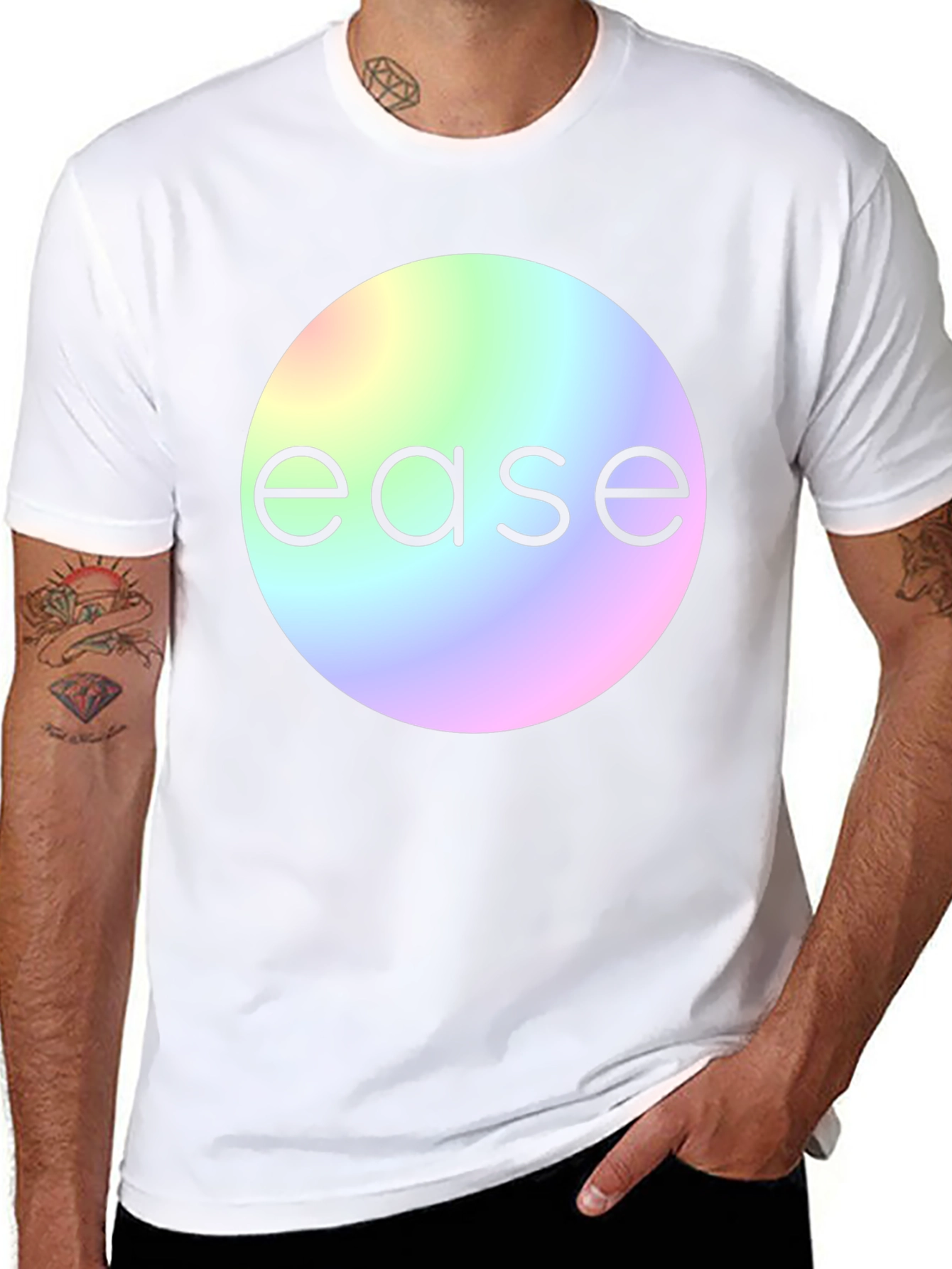 Ease Rainbow Graphic T-Shirt