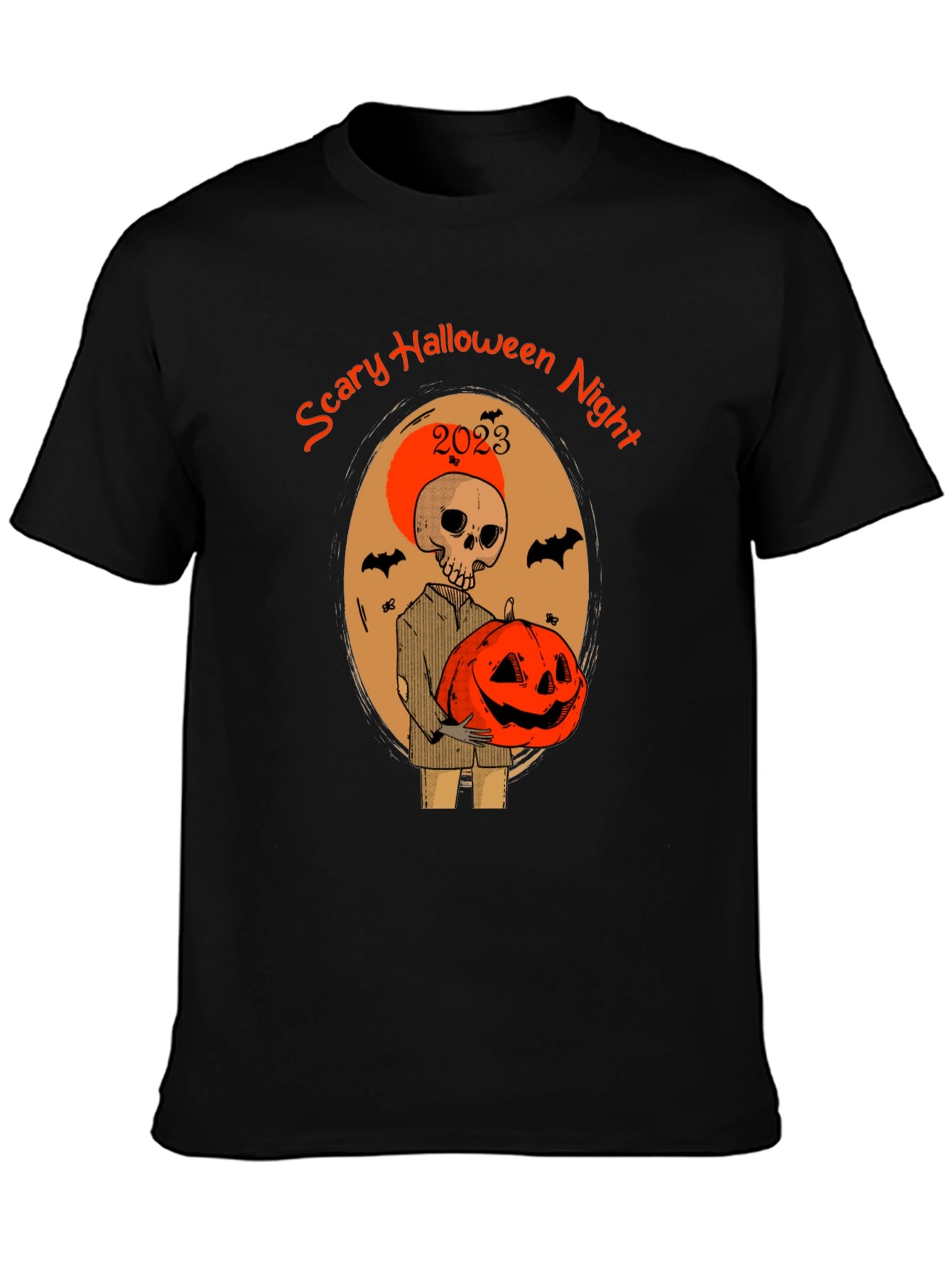 Scary Halloween Night 2023 Skeleton T-Shirt