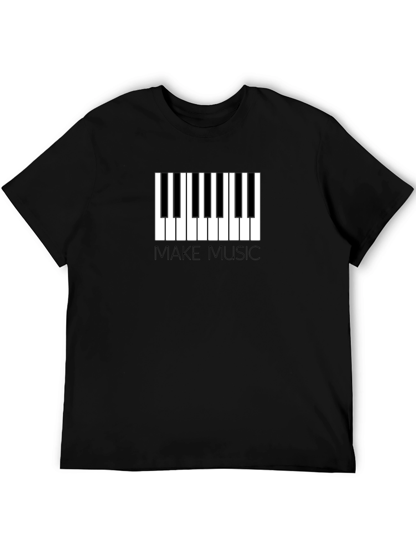 Make Music Piano Keys Graphic T-Shirt