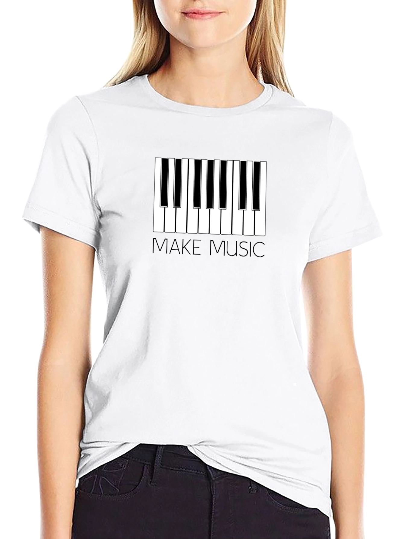 Make Music Piano Keys Graphic T-Shirt