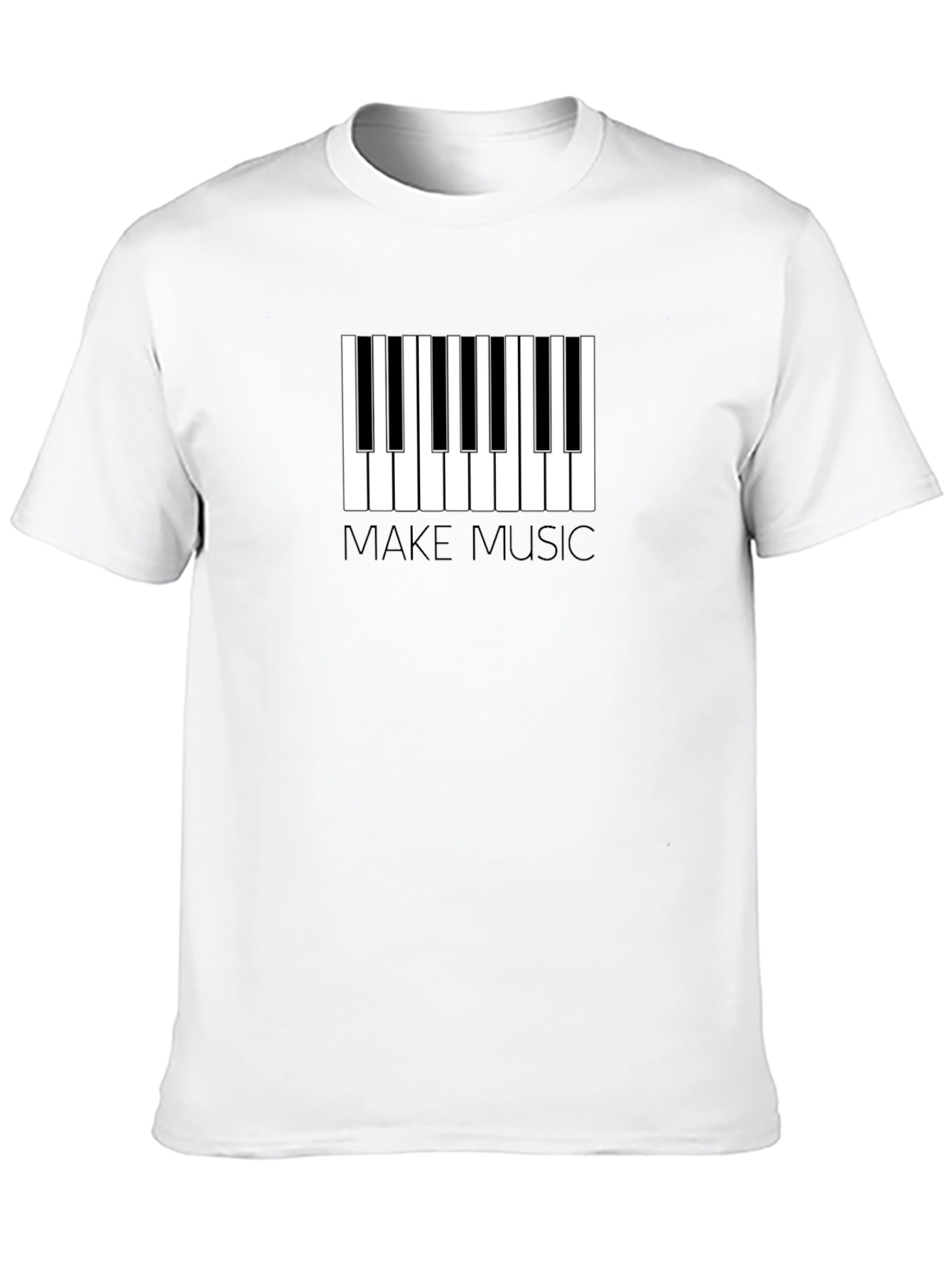 Make Music Piano Keys Graphic T-Shirt