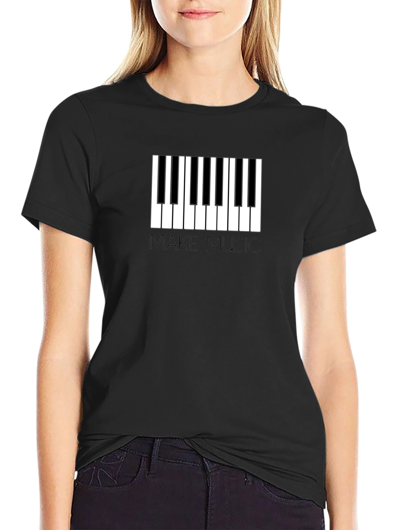 Make Music Piano Keys Graphic T-Shirt