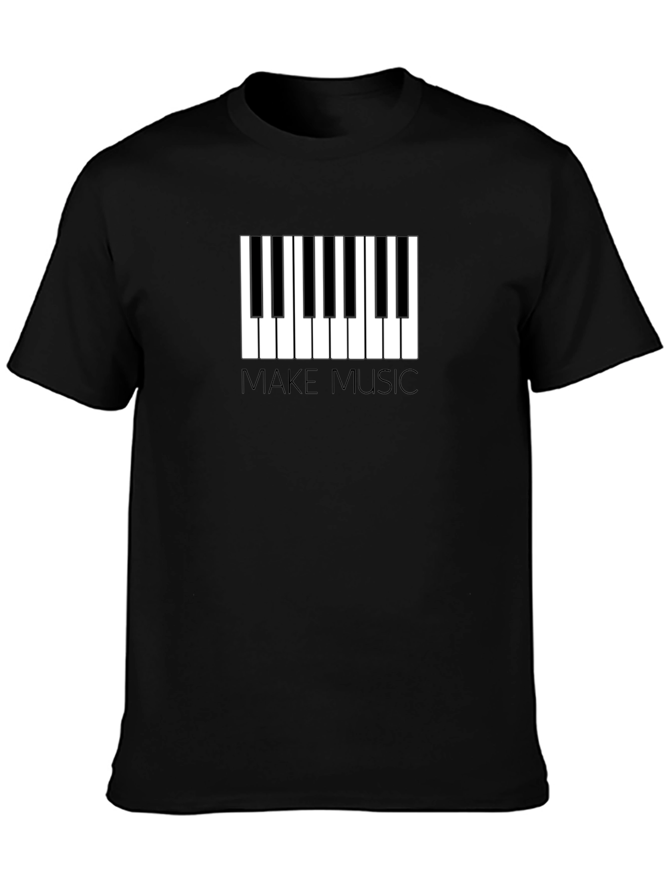 Make Music Piano Keys Graphic T-Shirt